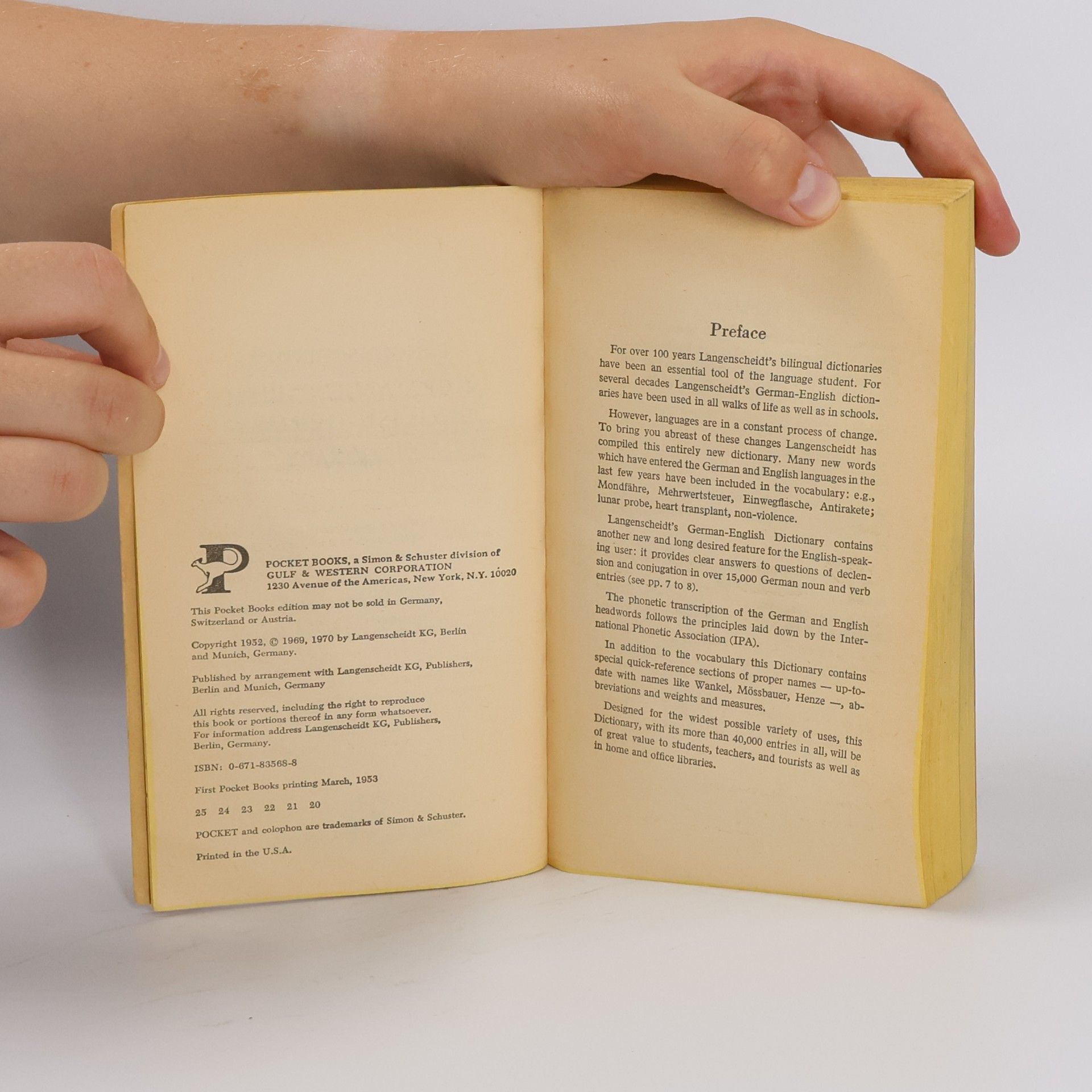 Pocket Reference: Langenscheidt's German-English English-German Dictionary / Langenscheidts Deutsch-Englisches Englisch-Deutsches Wörterbuch