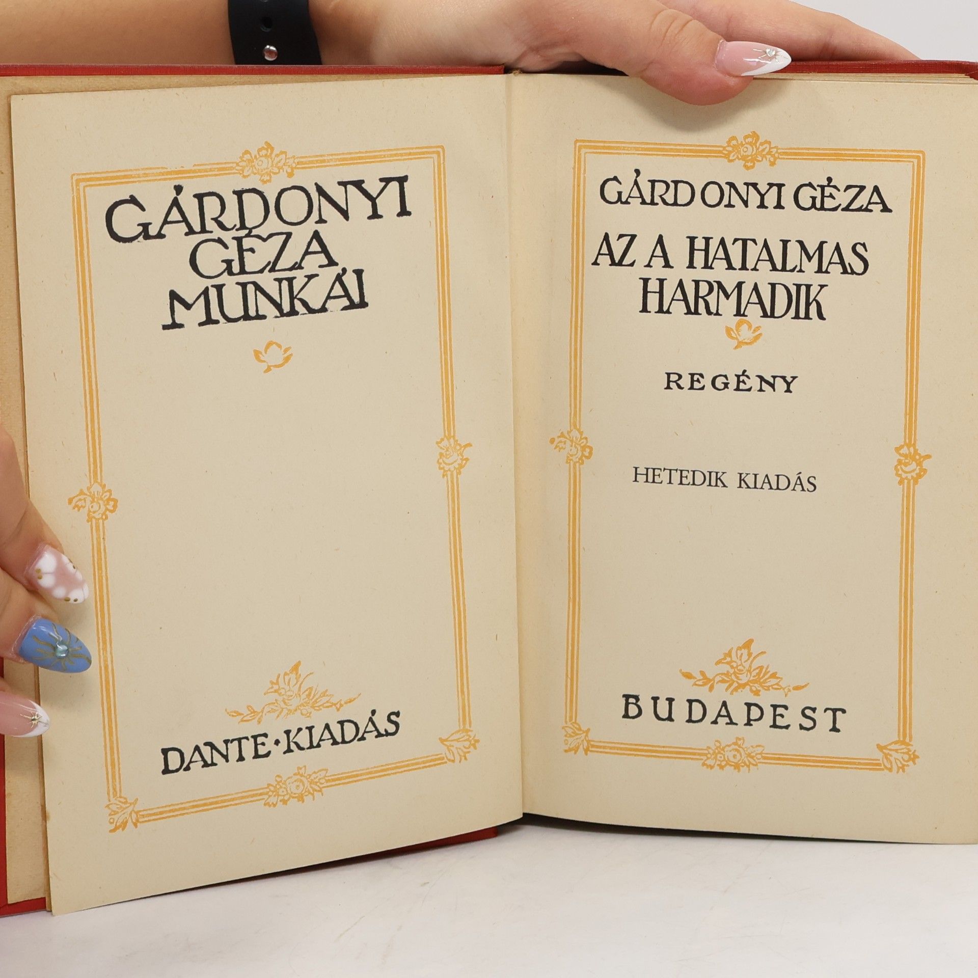 Géza Gárdonyi Az a hatalmas harmadik