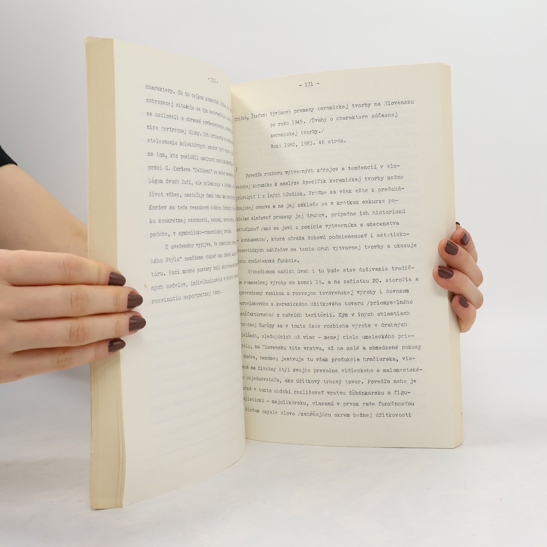 Various authors Zborník teoretických štipendijných prác za roky 1979-1985