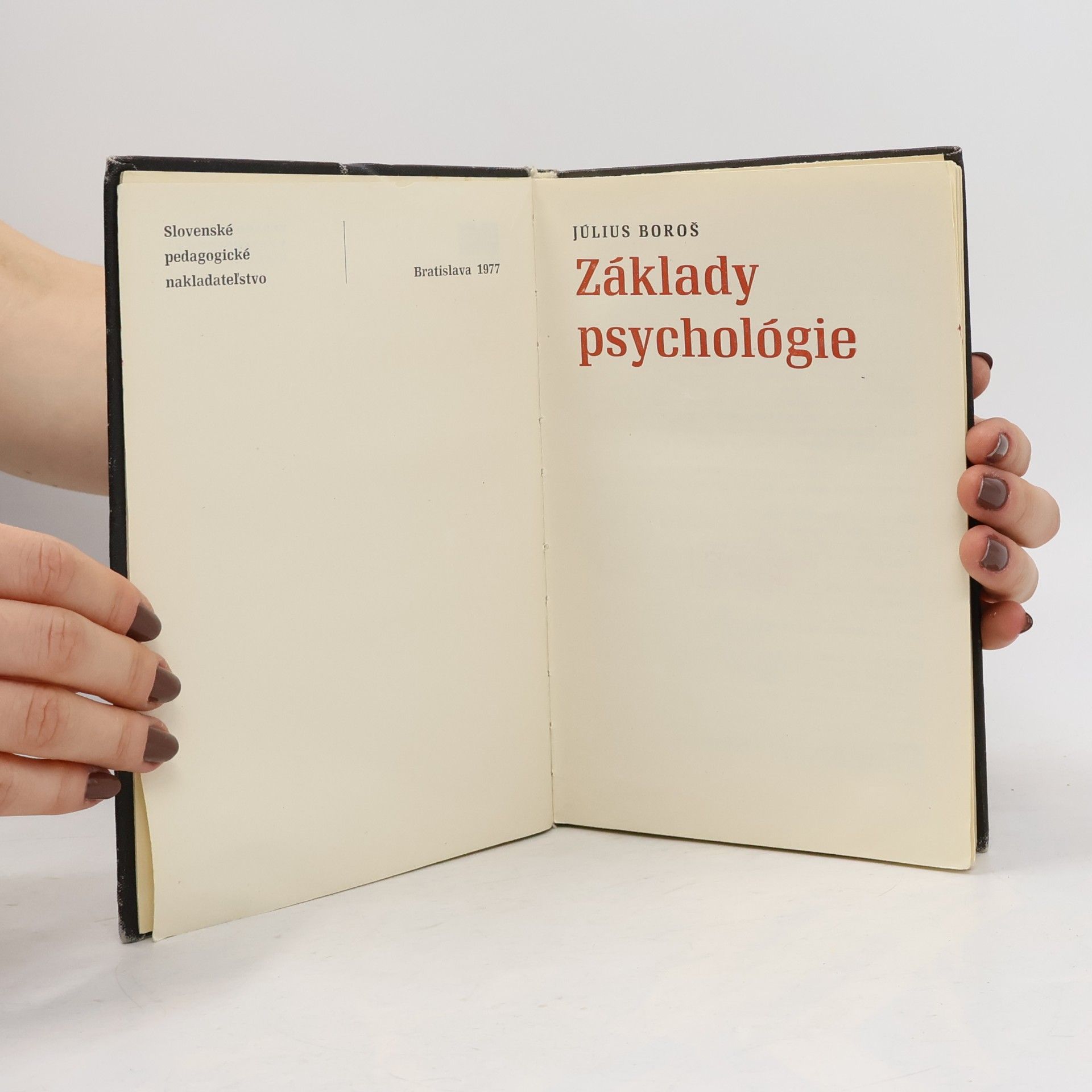 Július Boroš Základy psychológie