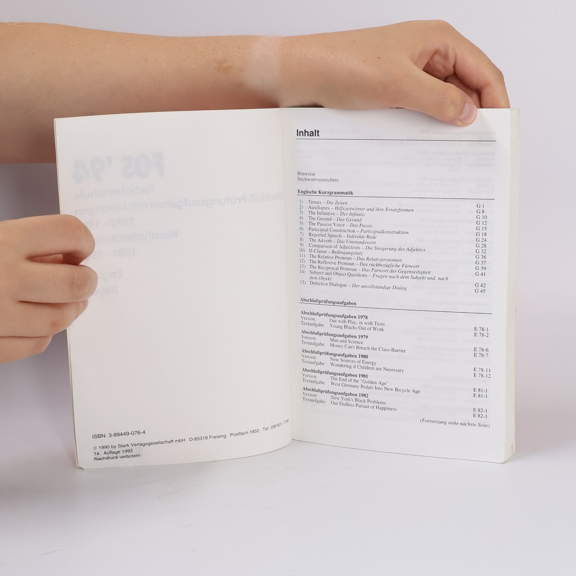 Autorenkollektiv FOS. Fachoberschule - Abschlussprüfungsaufgaben mit Lösungen
