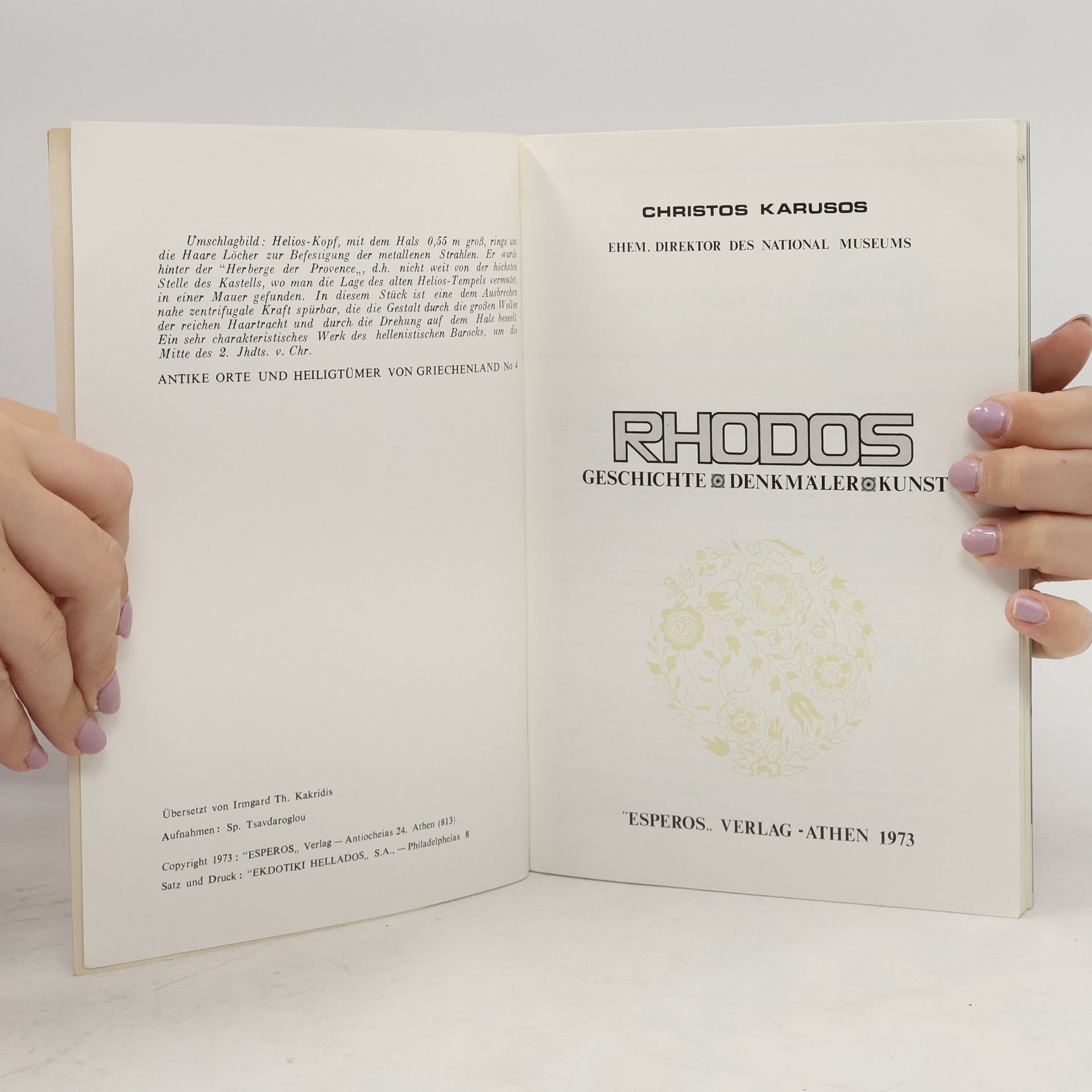 Christos Karusos Rhodos. Geschichte, Denkmäler, Kunst