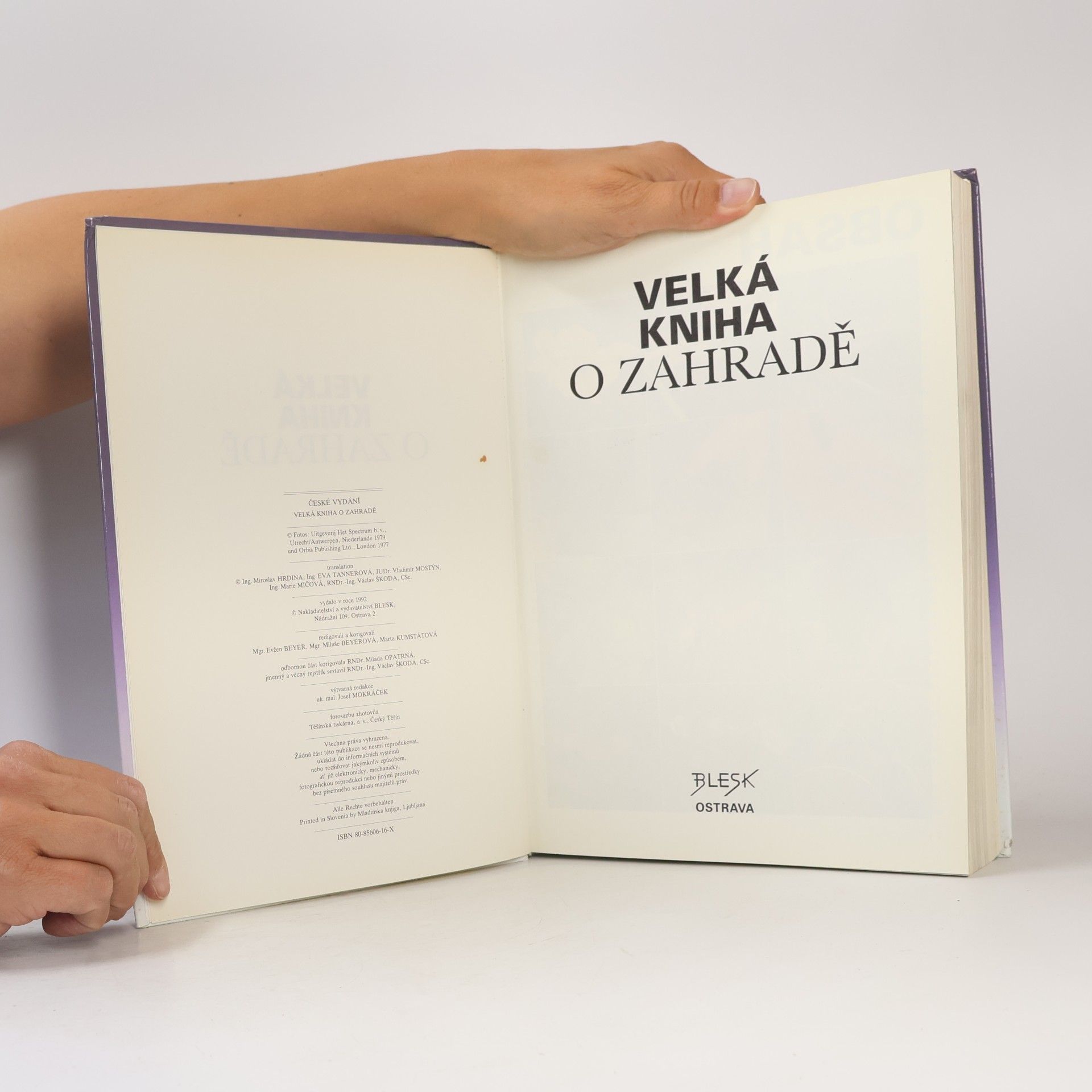 Miroslav Hrdina Velká kniha o zahradě