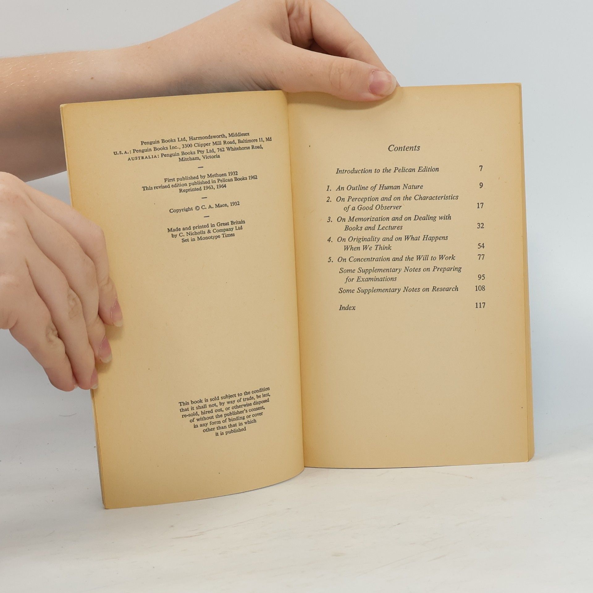 A. C. Mace The Psychology of Study