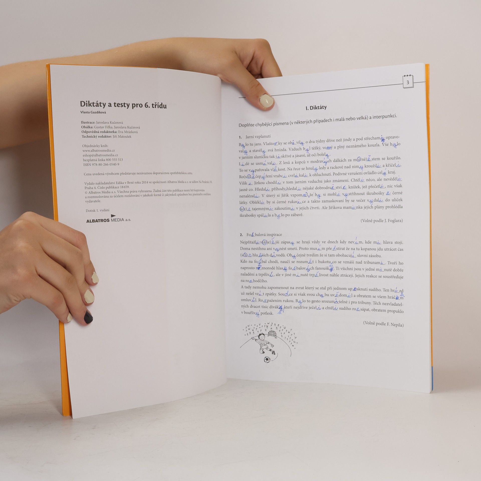 Vlasta Gazdíková Diktáty a testy pro 6. třídu