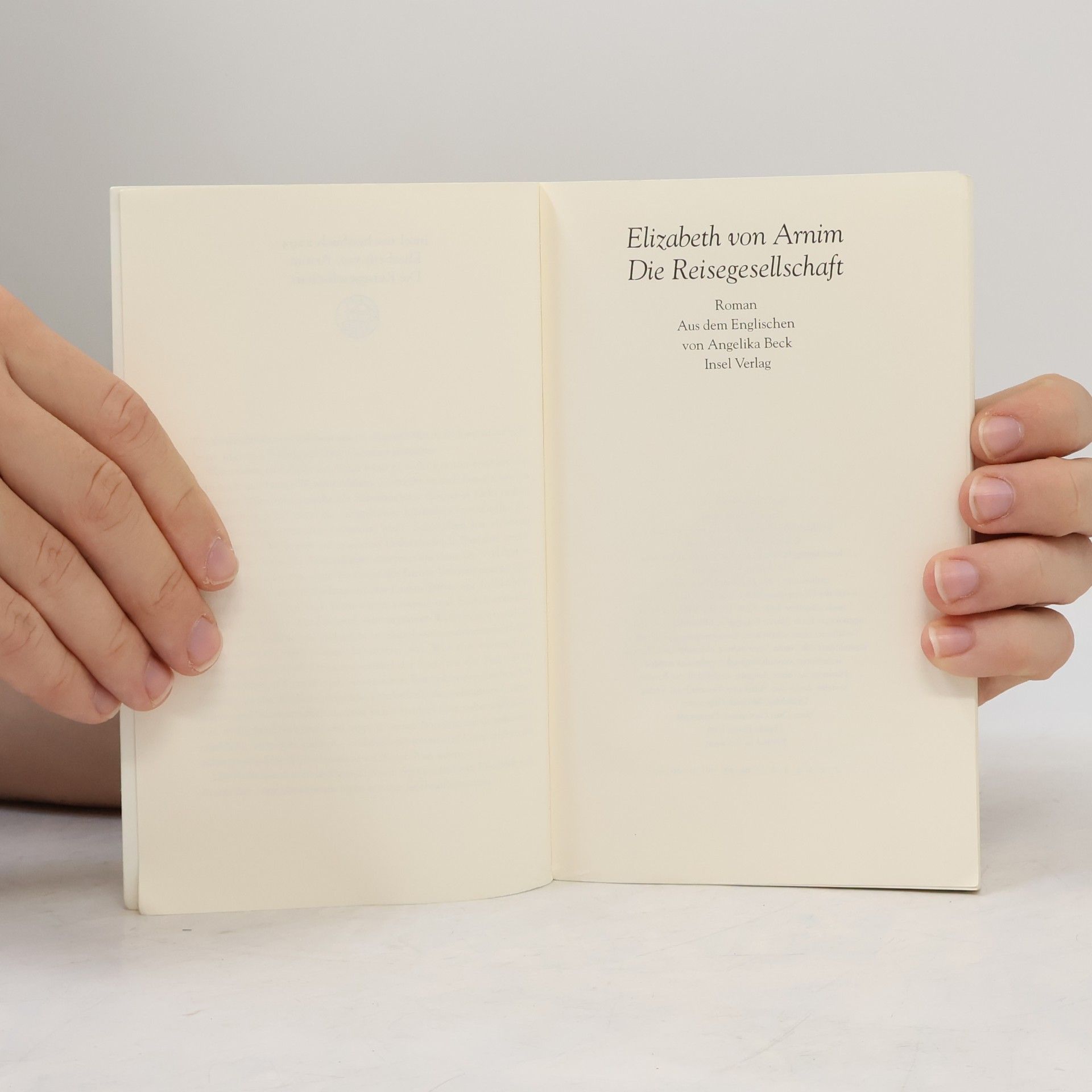 Elizabeth von Arnim Die Reisegesellschaft
