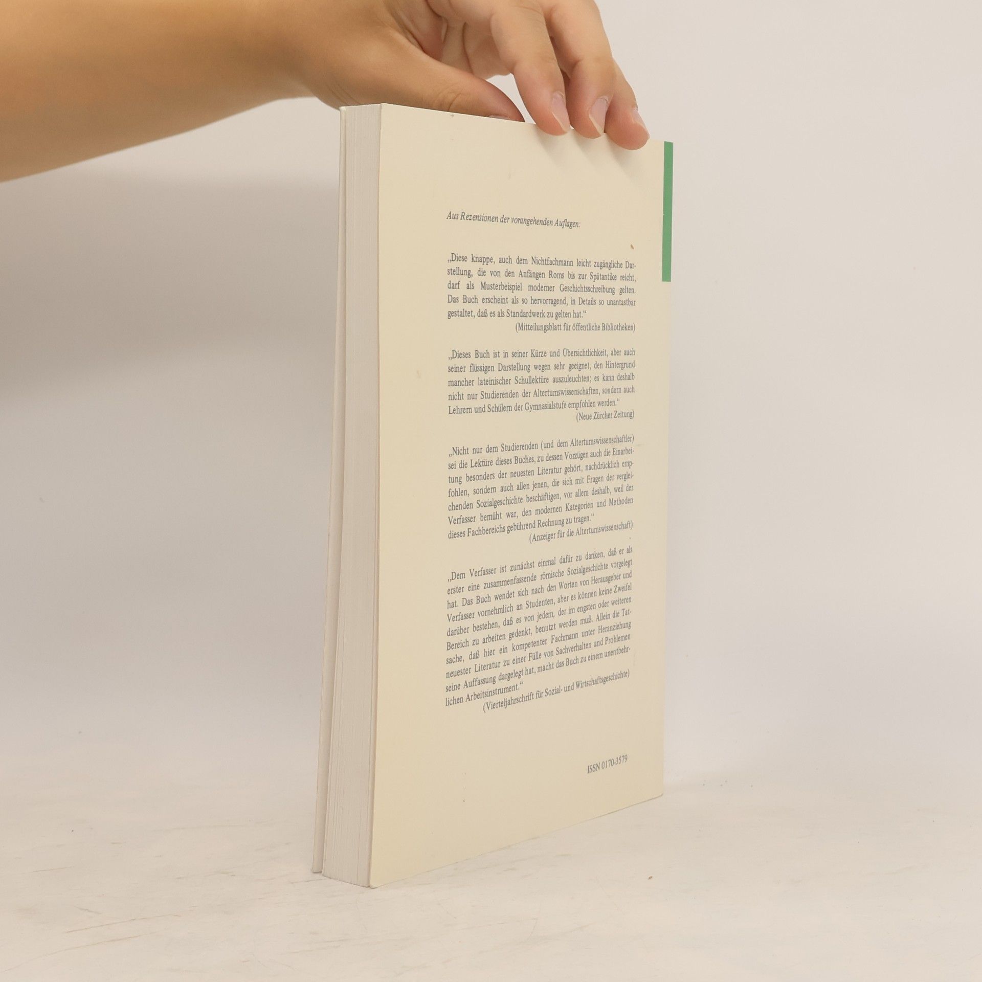 Géza Alföldy Wissenschaftliche Paperbacks Sozial- und Wirtschaftsgeschichte - 8: Römische Sozialgeschichte