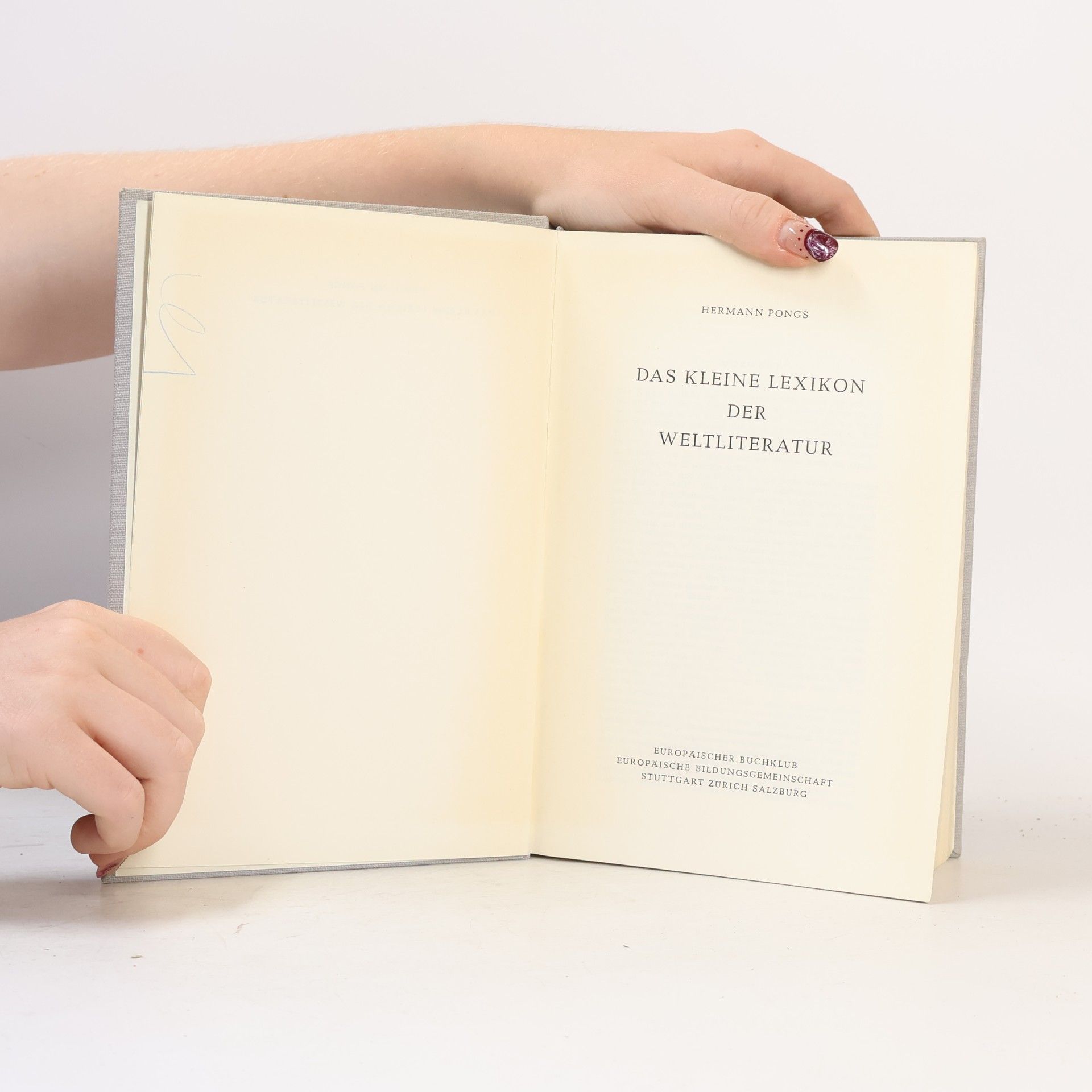Hermann Pongs Das kleine Lexikon der Weltliteratur