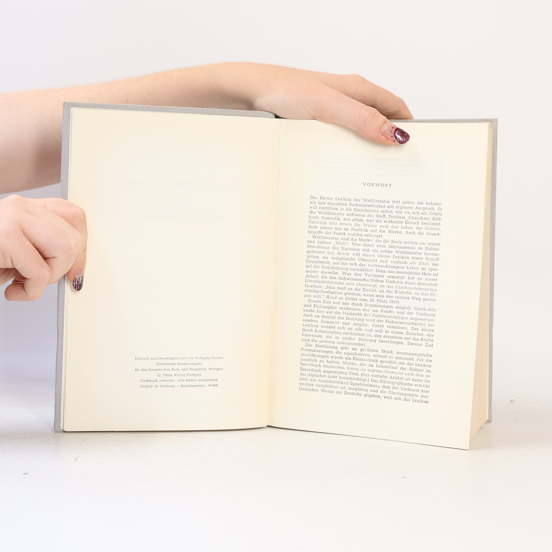 Hermann Pongs Das kleine Lexikon der Weltliteratur