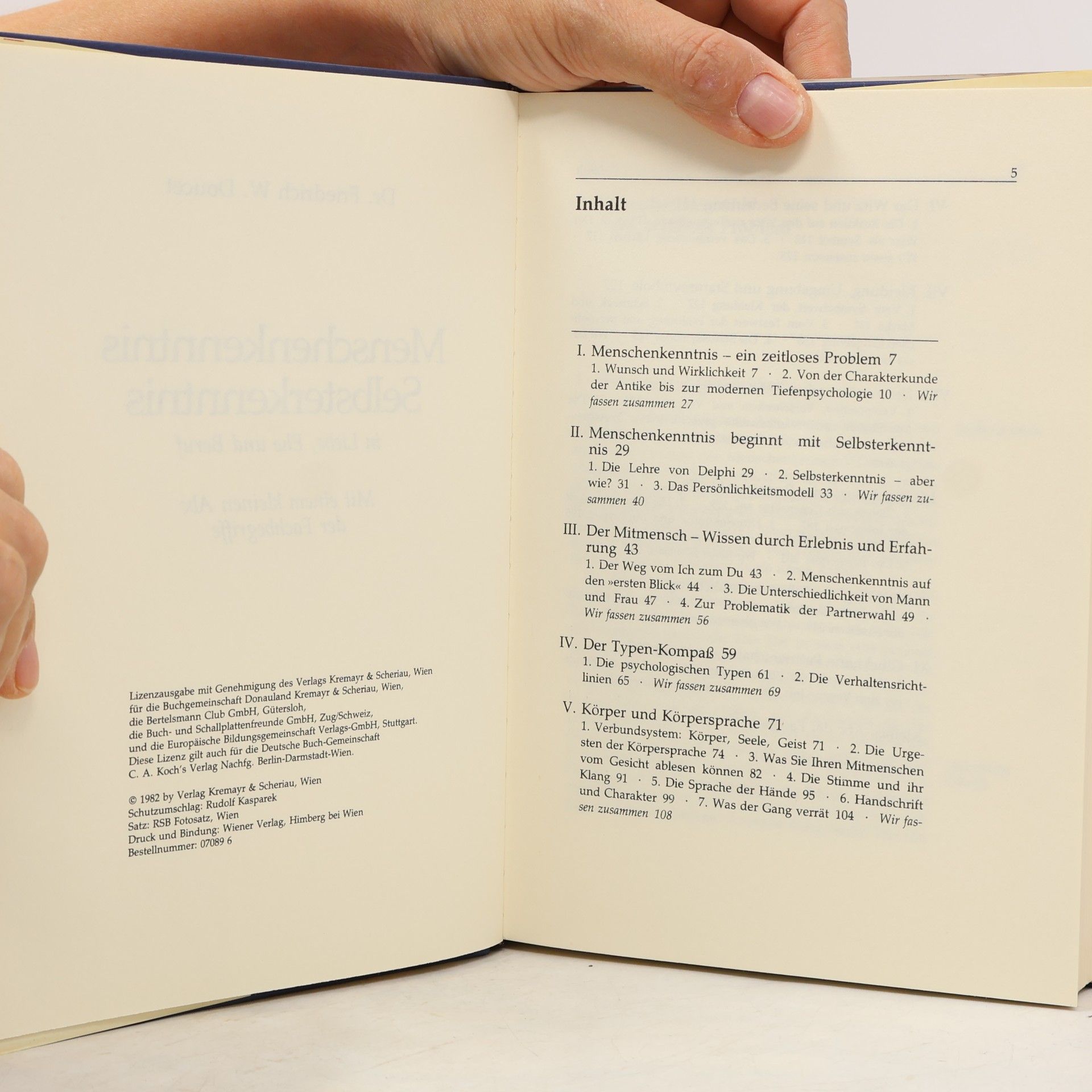 Friedrich W. Doucet Menschenkenntnis Selbsterkenntnis in Liebe, Ehe und Beruf