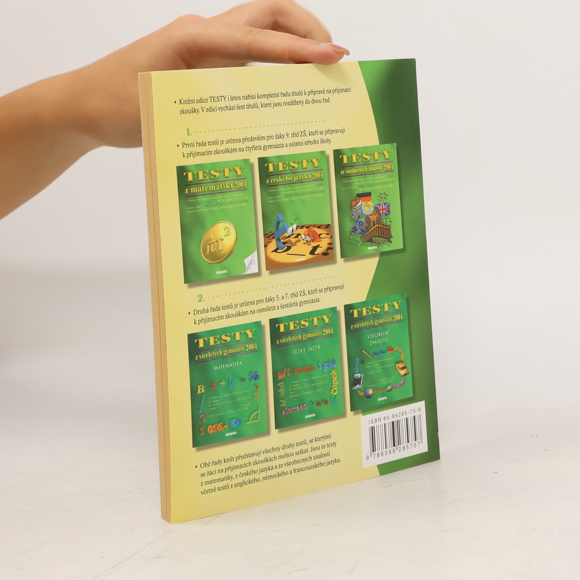 Andrea Havlínová Testy z matematiky 2004