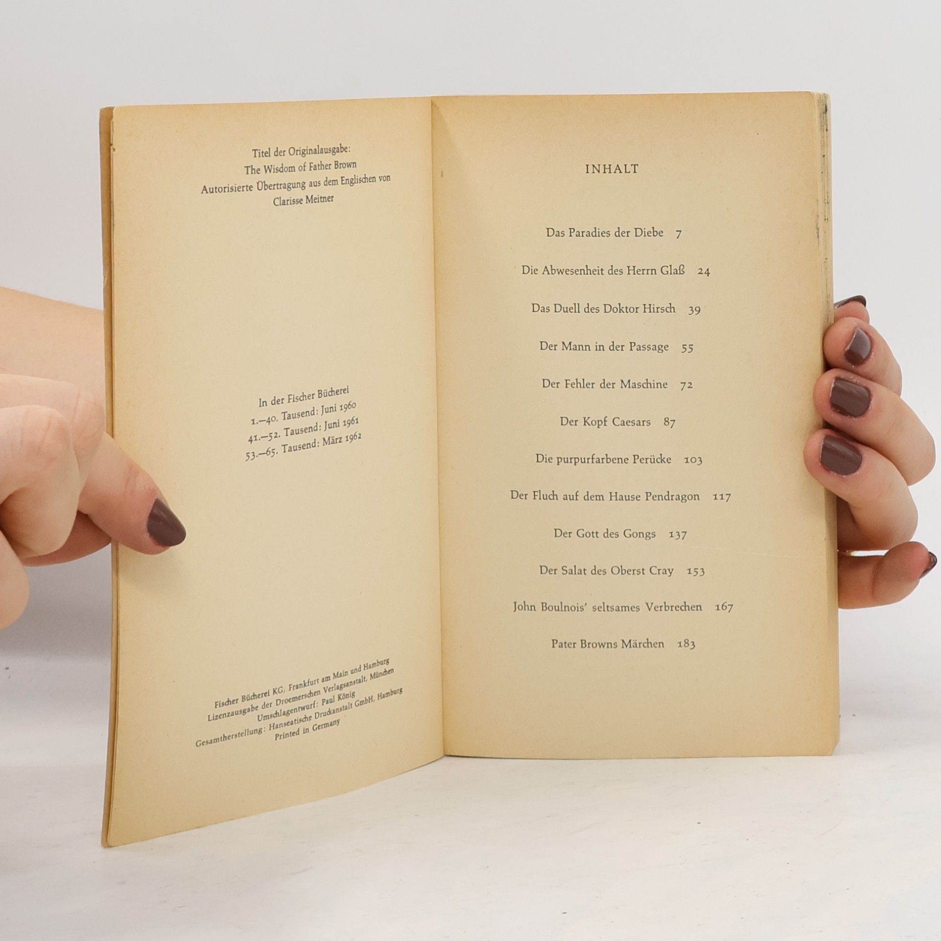 G. K. Chesterton Das Paradies der Diebe