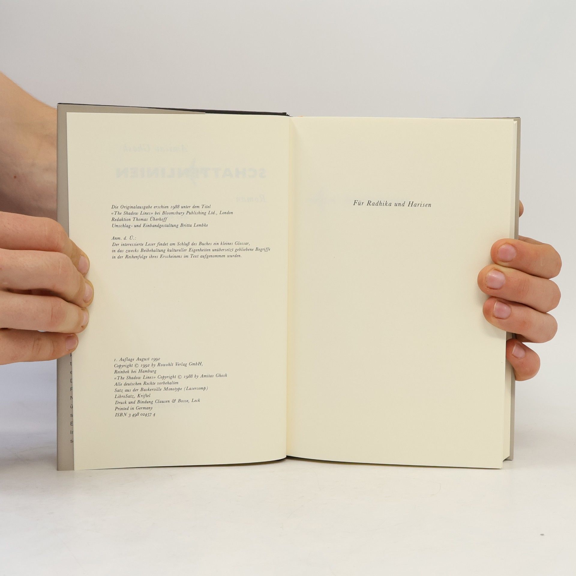 Amitav Ghosh Schattenlinien