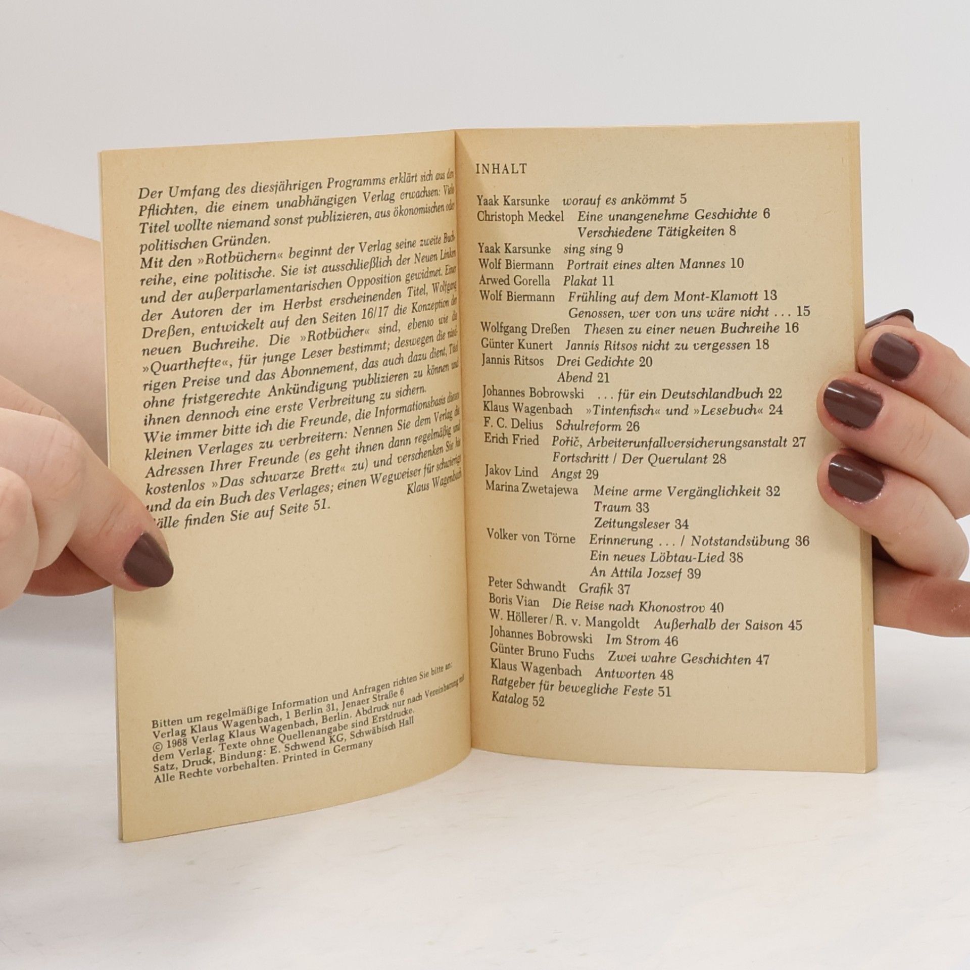 Autorenkollektiv Das schwarze Brett 4. Almanach 1968