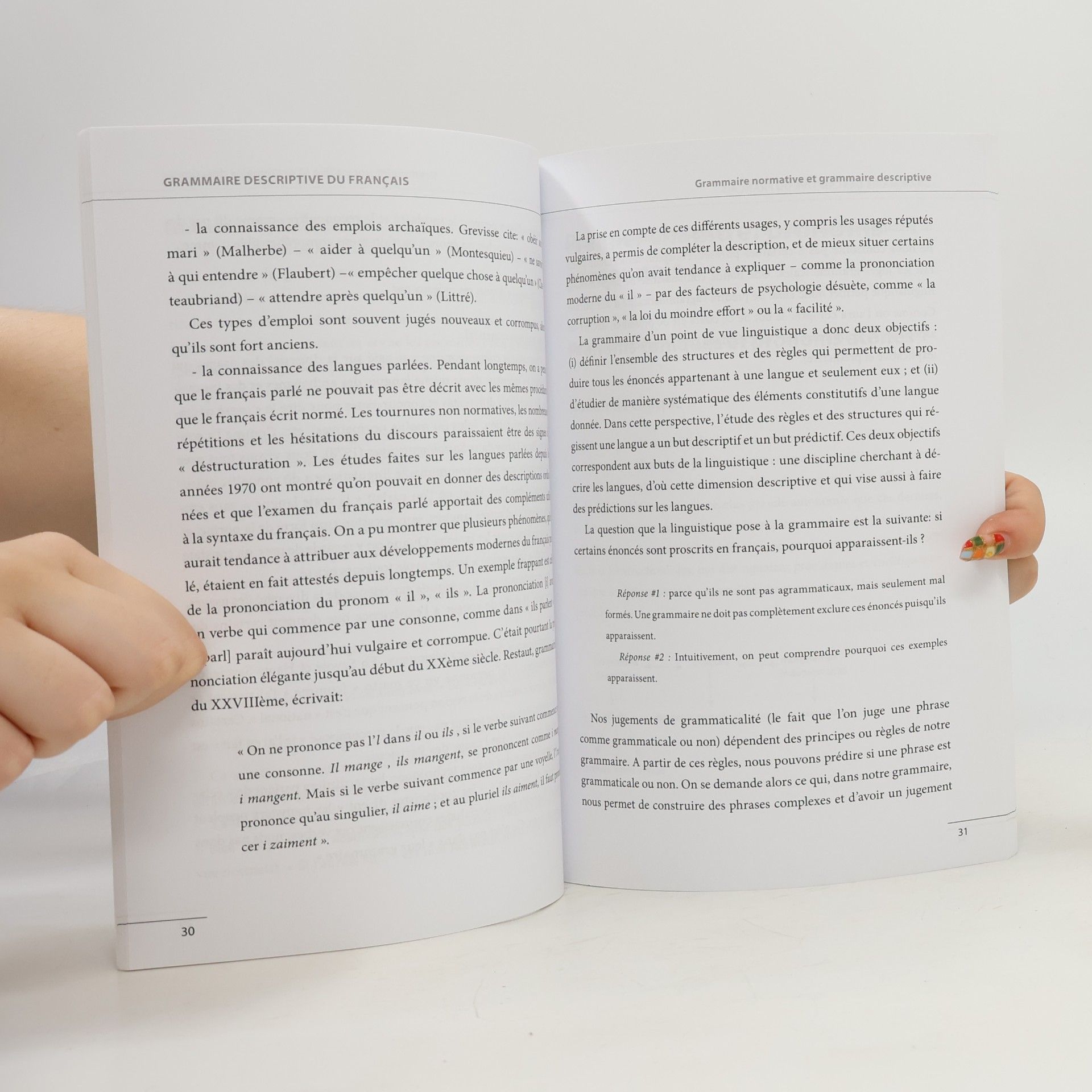 Christophe Gérard L. Cusimano Grammaire descriptive du français. Tome 1 - Pronoms