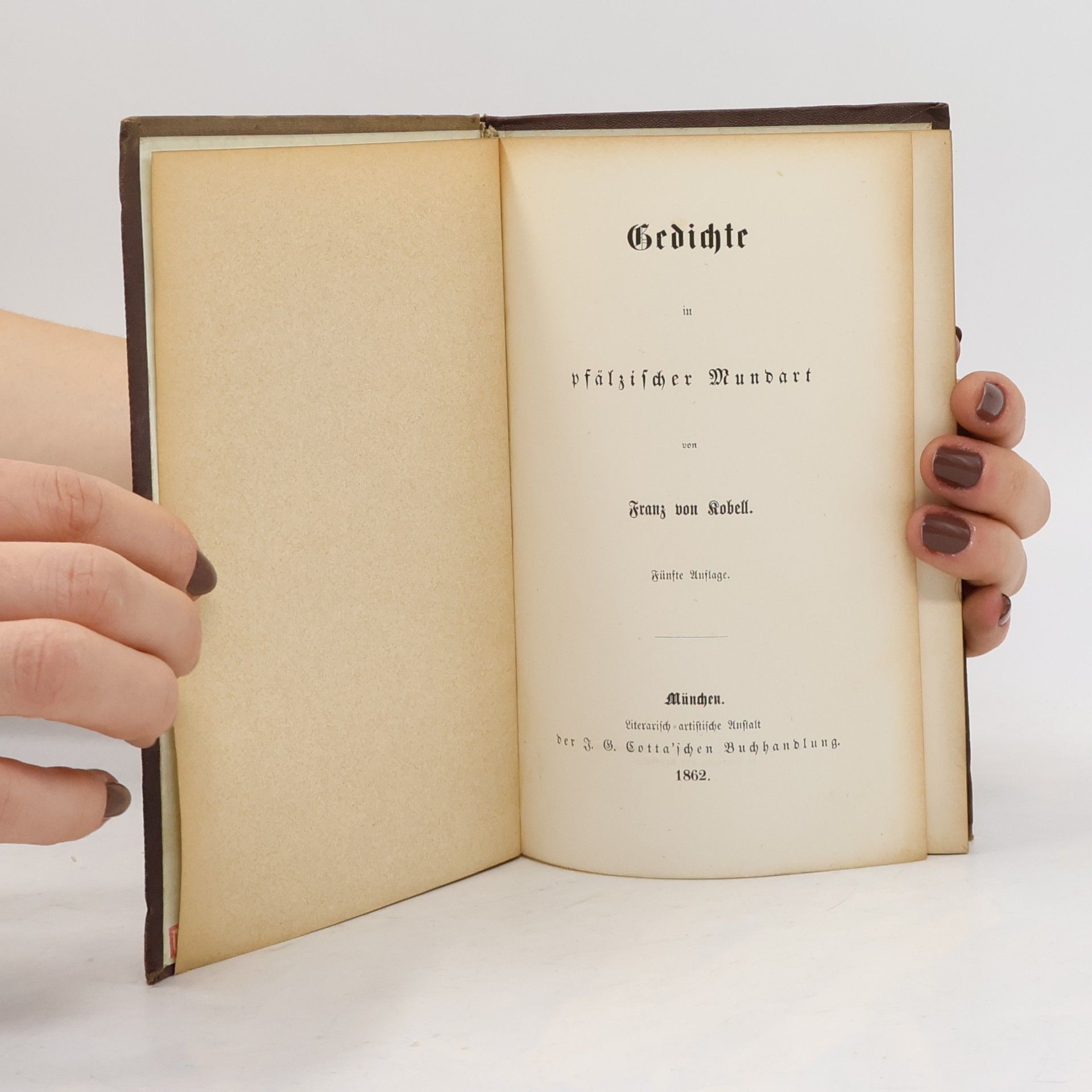 Franz von Kobell Gedichte in pfälzischer Mundart