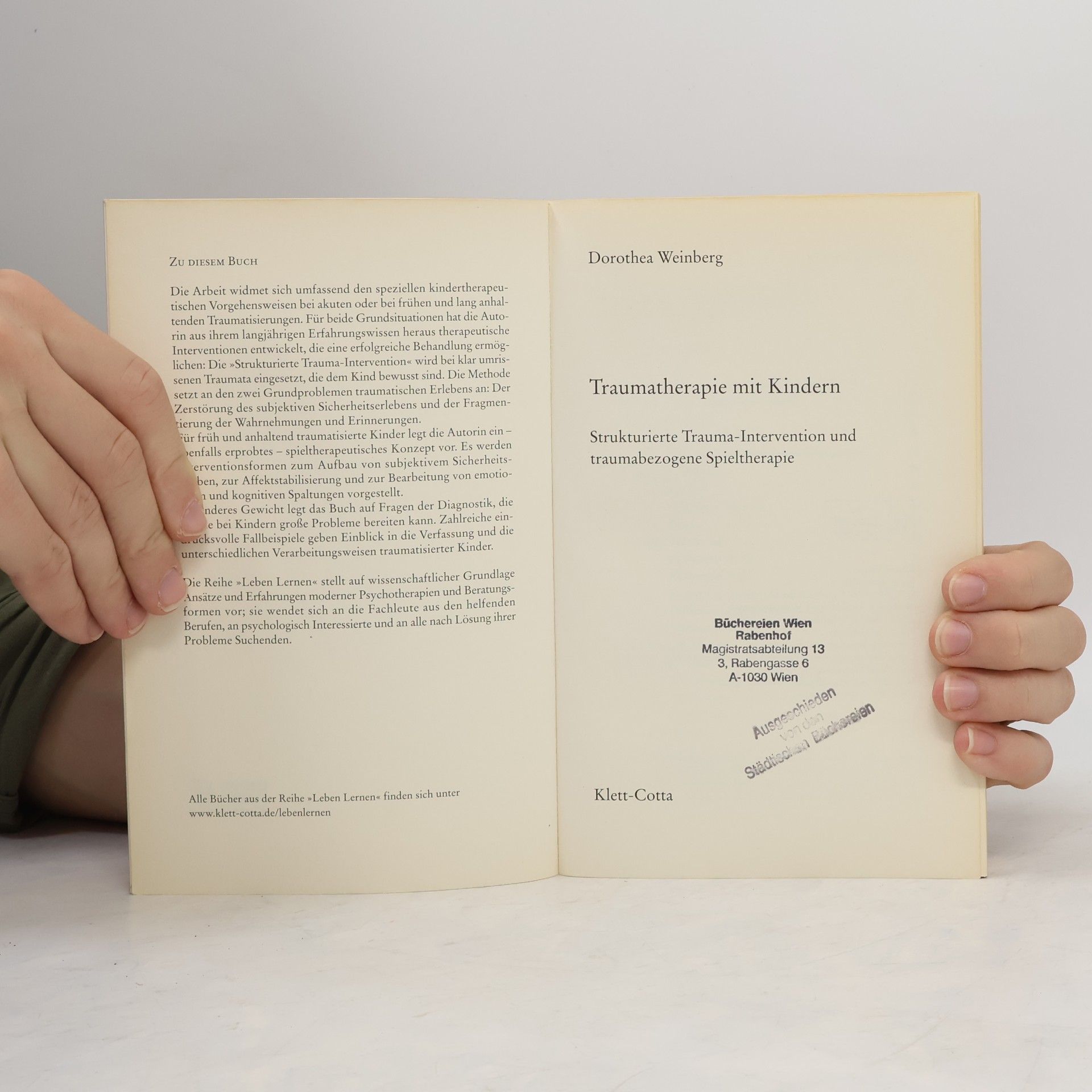 Dorothea Weinberg Traumatherapie mit Kindern