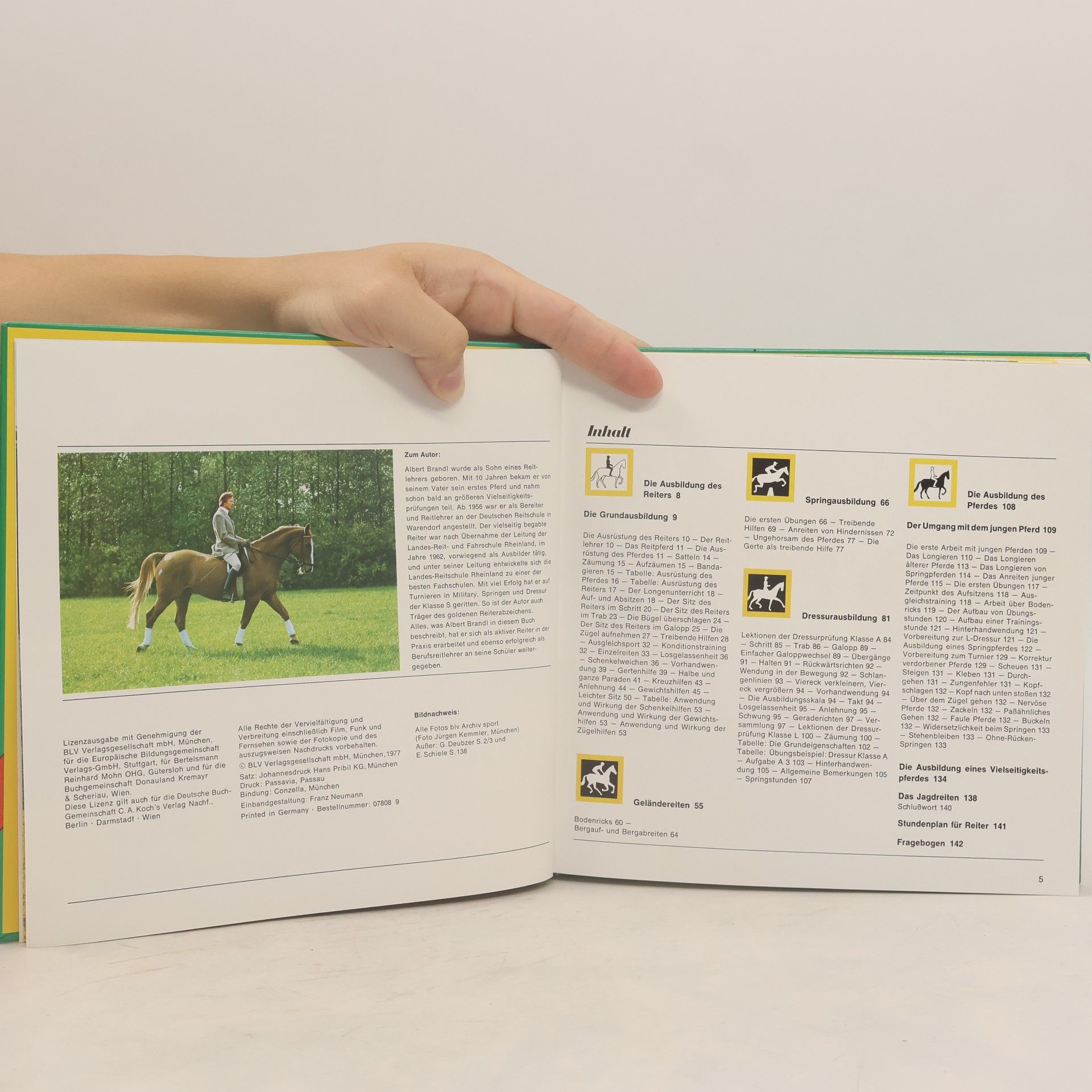 Albert Brandl modernes reiten, schritt, trab, galopp