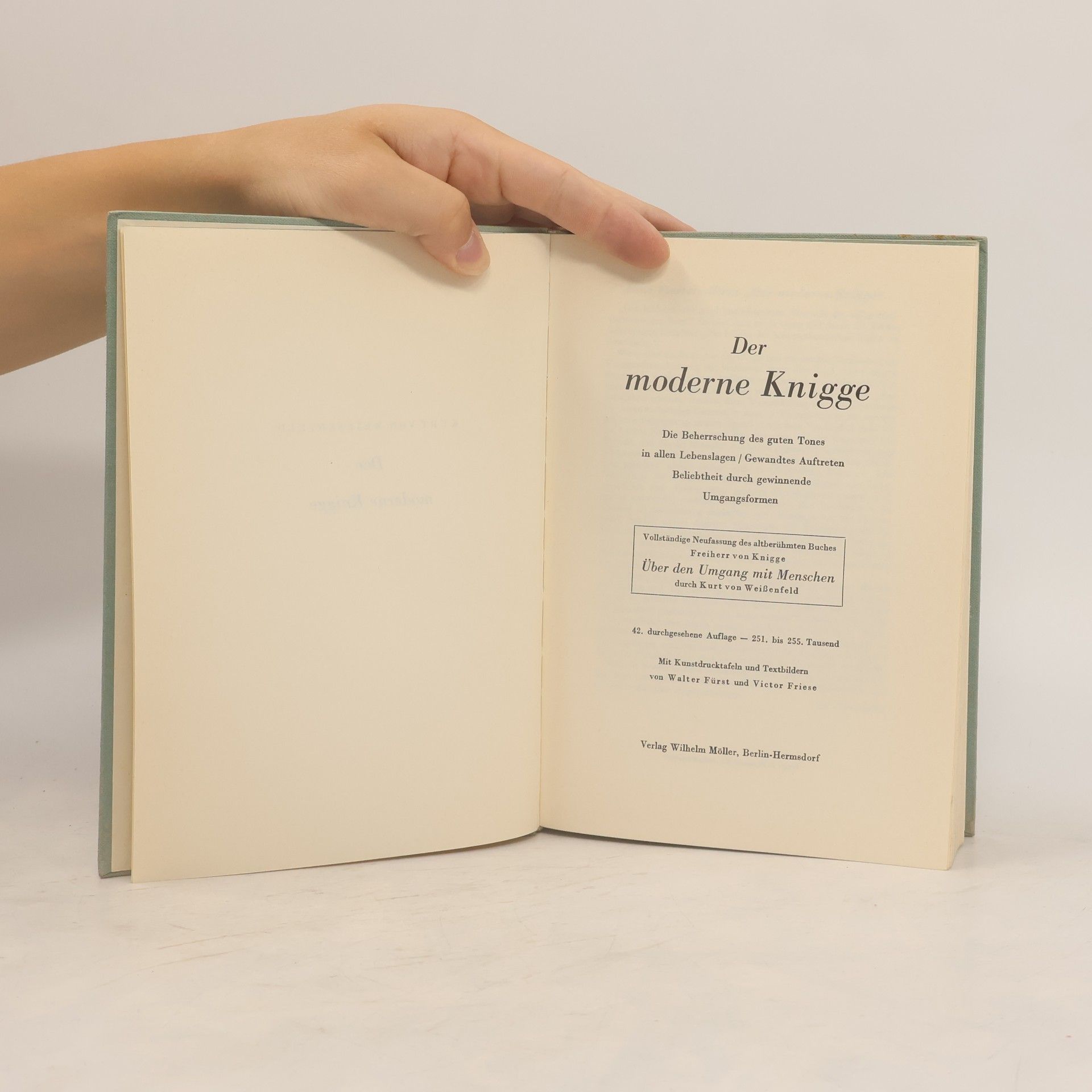 Kurt von Weißenfeld Der moderne Knigge