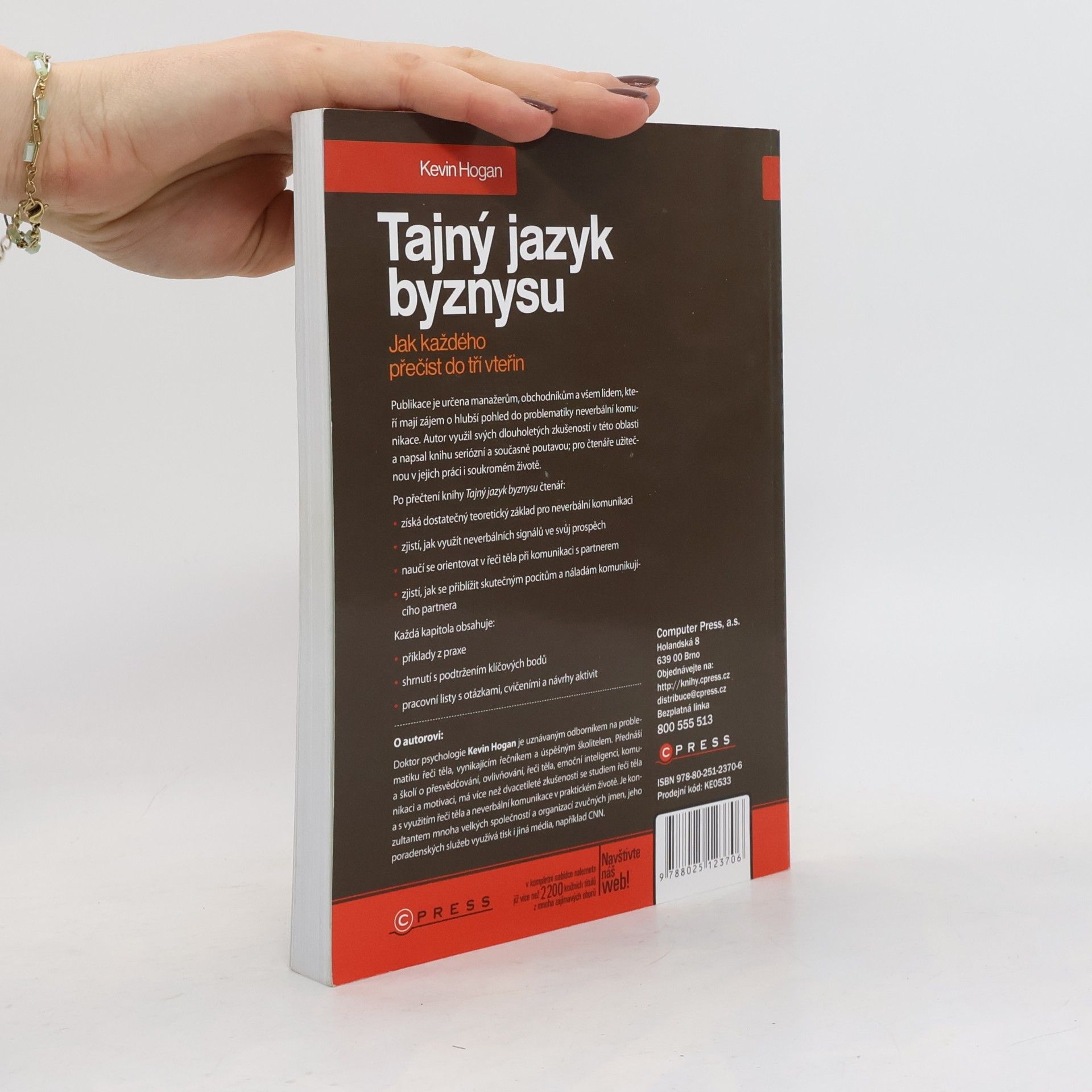 Kevin Hogan Tajný jazyk byznysu : jak každého přečíst do tří vteřin