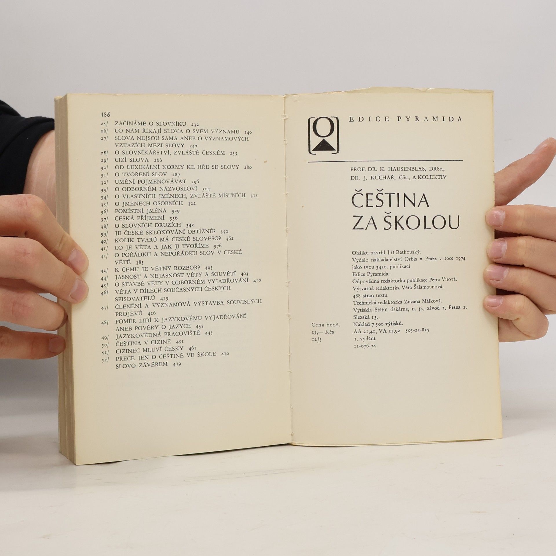 Jaroslav Kuchař Čeština za školou