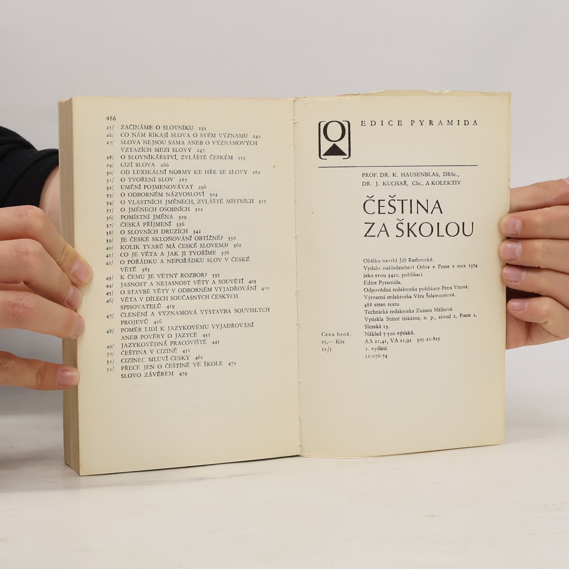 Jaroslav Kuchař Čeština za školou