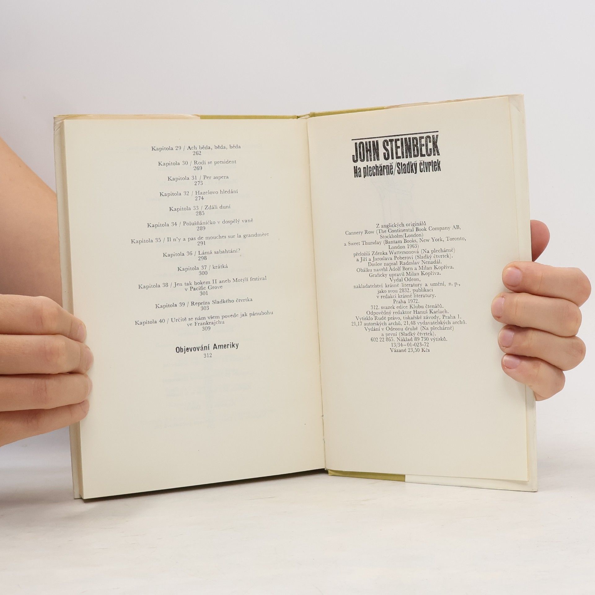 John Steinbeck Na plechárně. Sladký čtvrtek