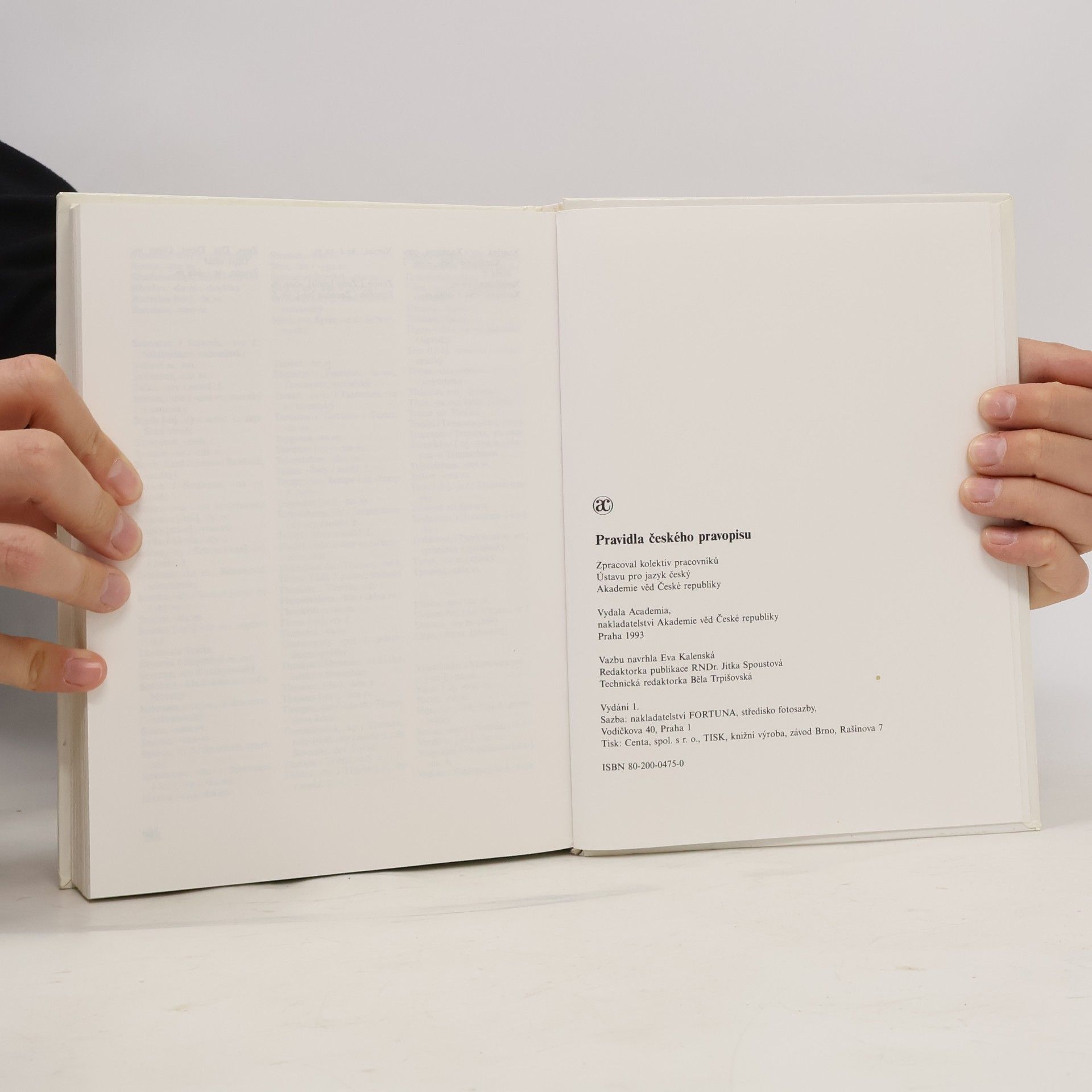 Autores varios Akademická pravidla českého pravopisu
