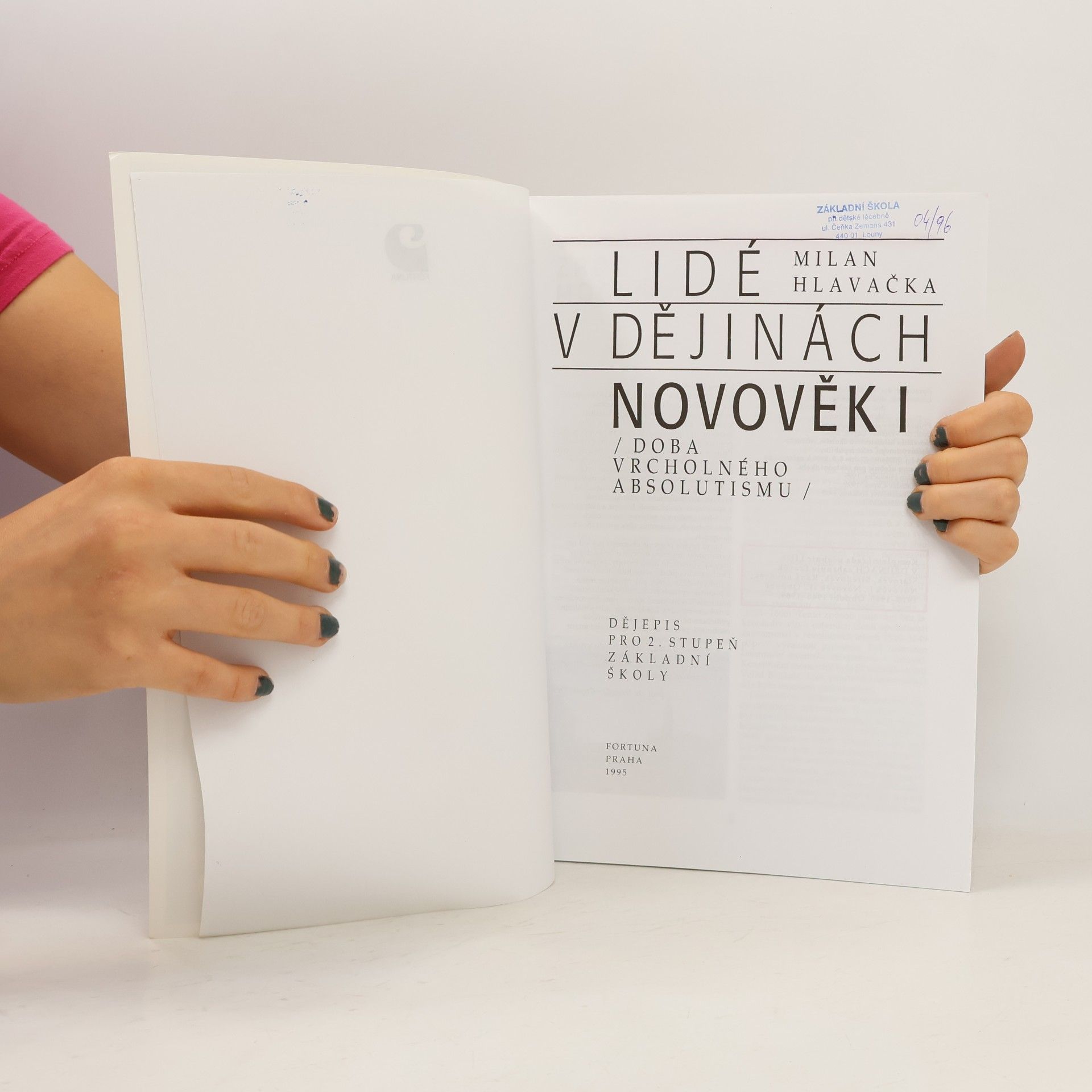 Milan Hlavačka Novověk I.