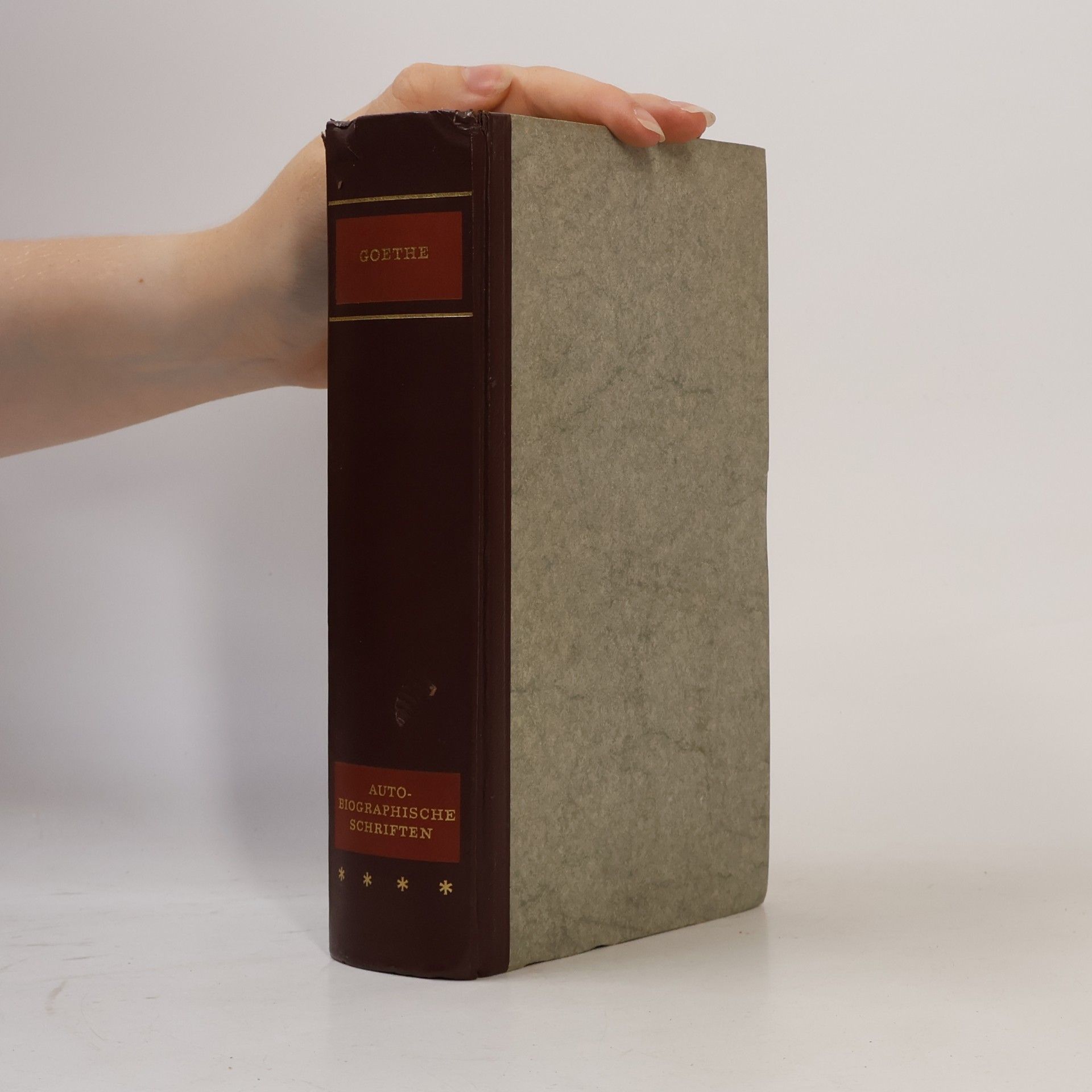 Johann Wolfgang von Goethe Autobiographische Schriften IV.