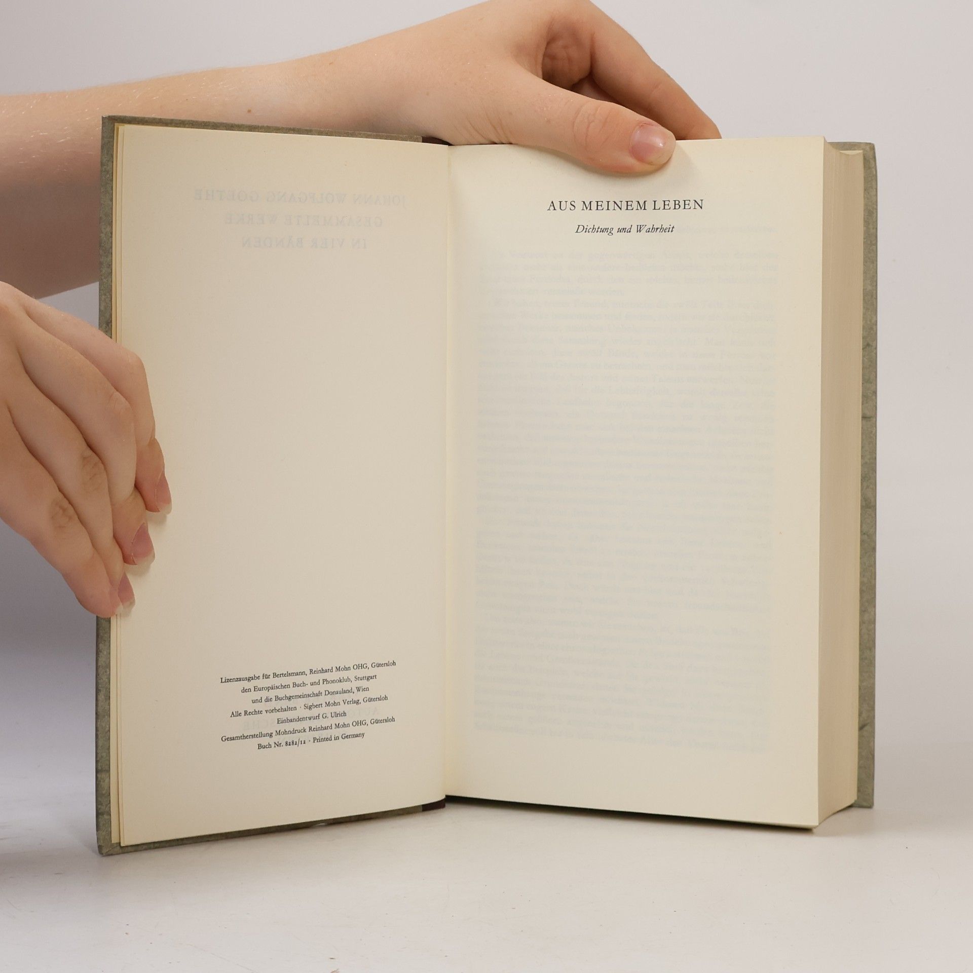 Johann Wolfgang von Goethe Autobiographische Schriften IV.