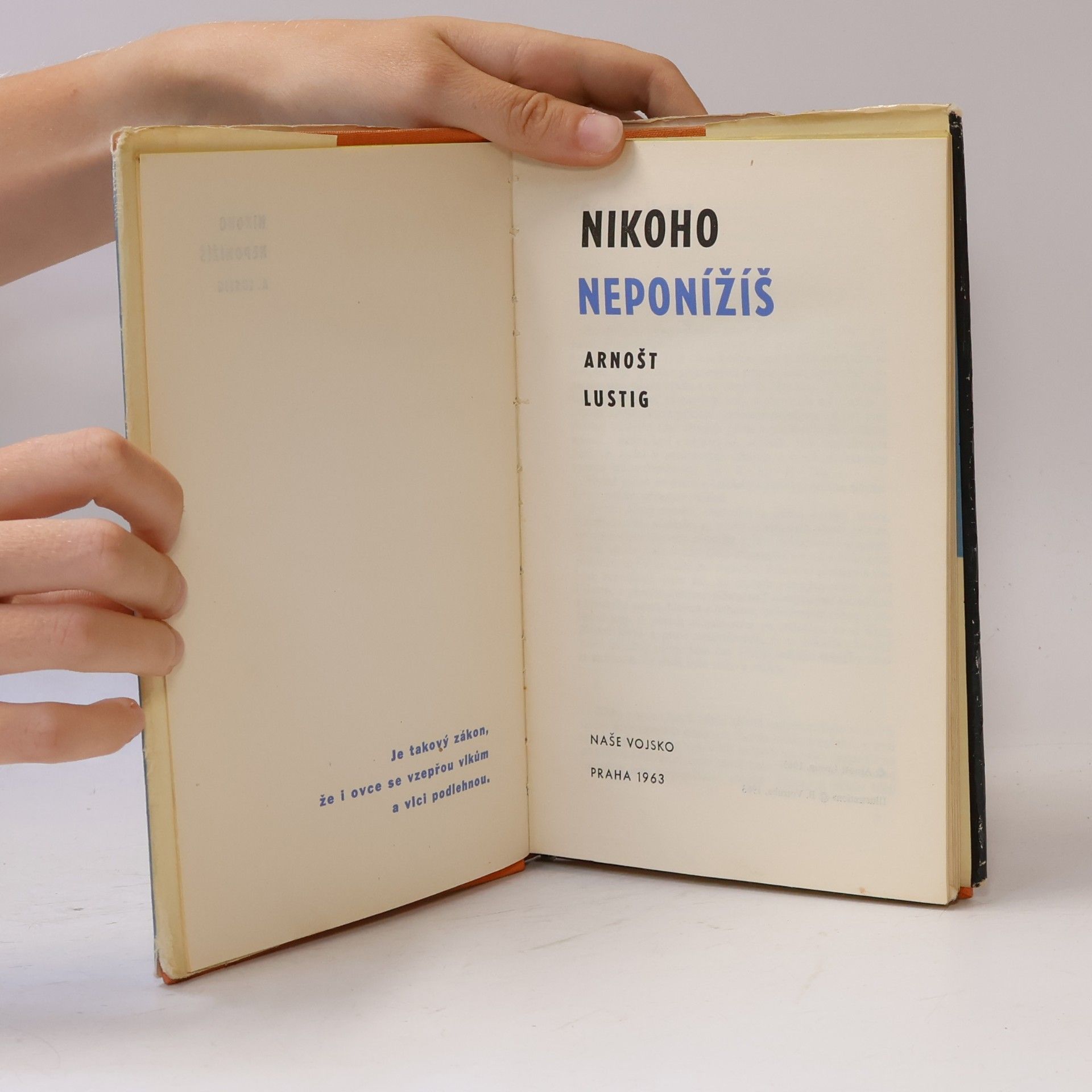 Arnošt Lustig Nikoho neponížíš