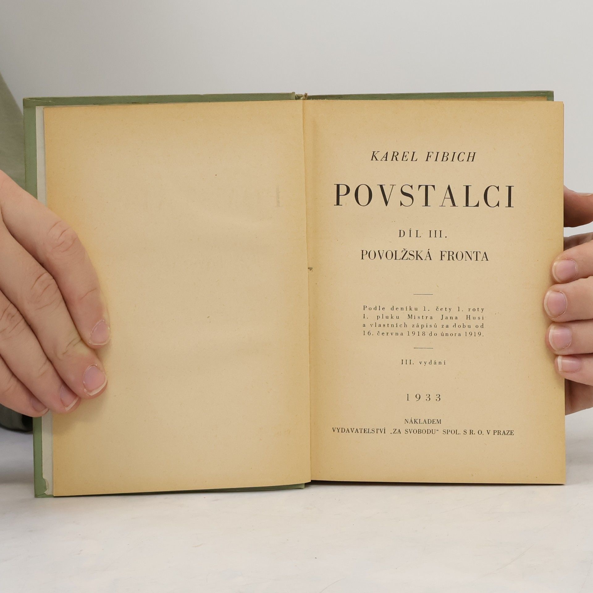 Karel Fibich Povstalci III. Povolžská fronta