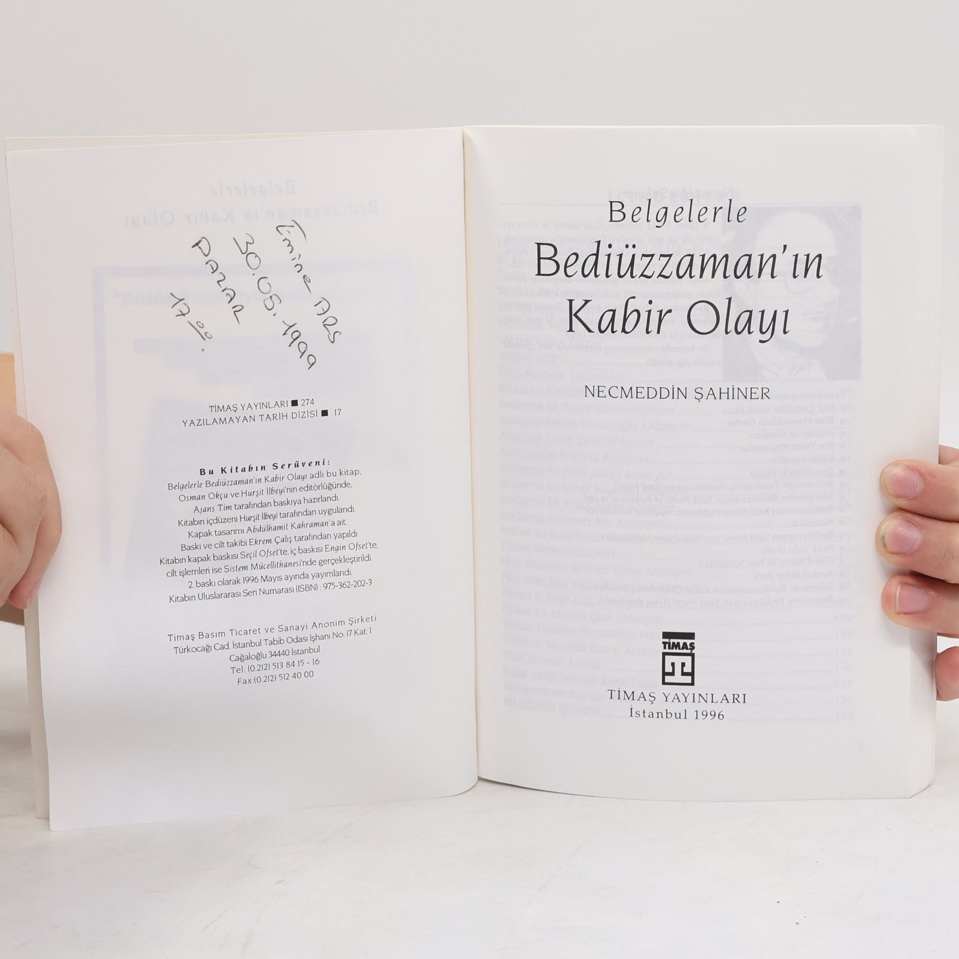 Necmeddin Şabiner Belgelerle Bediüzzaman'ın Kabir Olayı - 2. Baskı