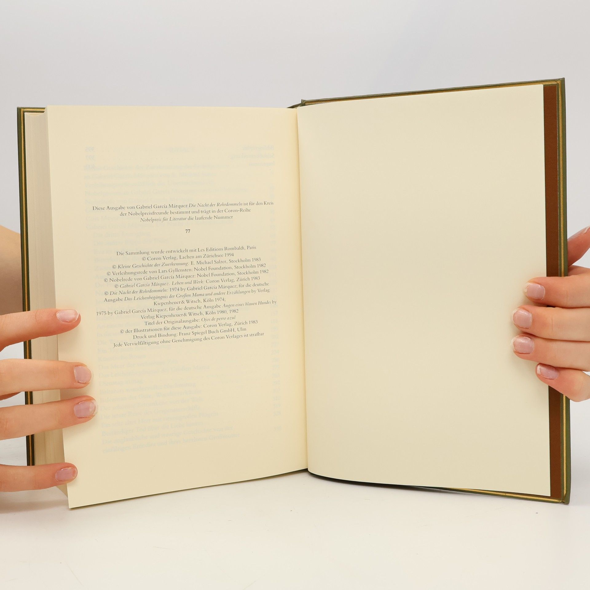 Autores varios Nobelpreis für Literatur 1980-1982. Milosz, Canetti, Márquez