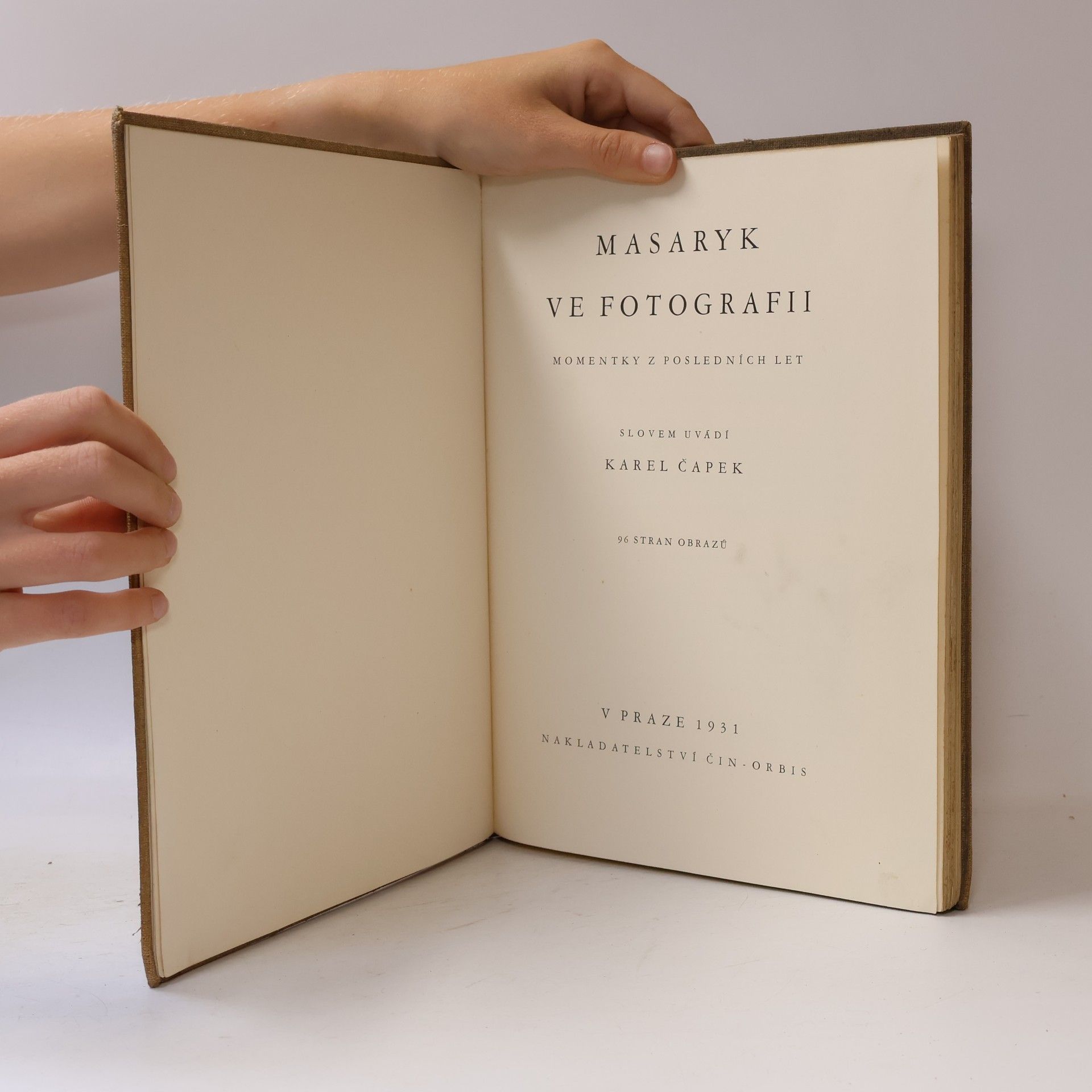 Karel Čapek Masaryk ve fotografii. Momentky z posledních let