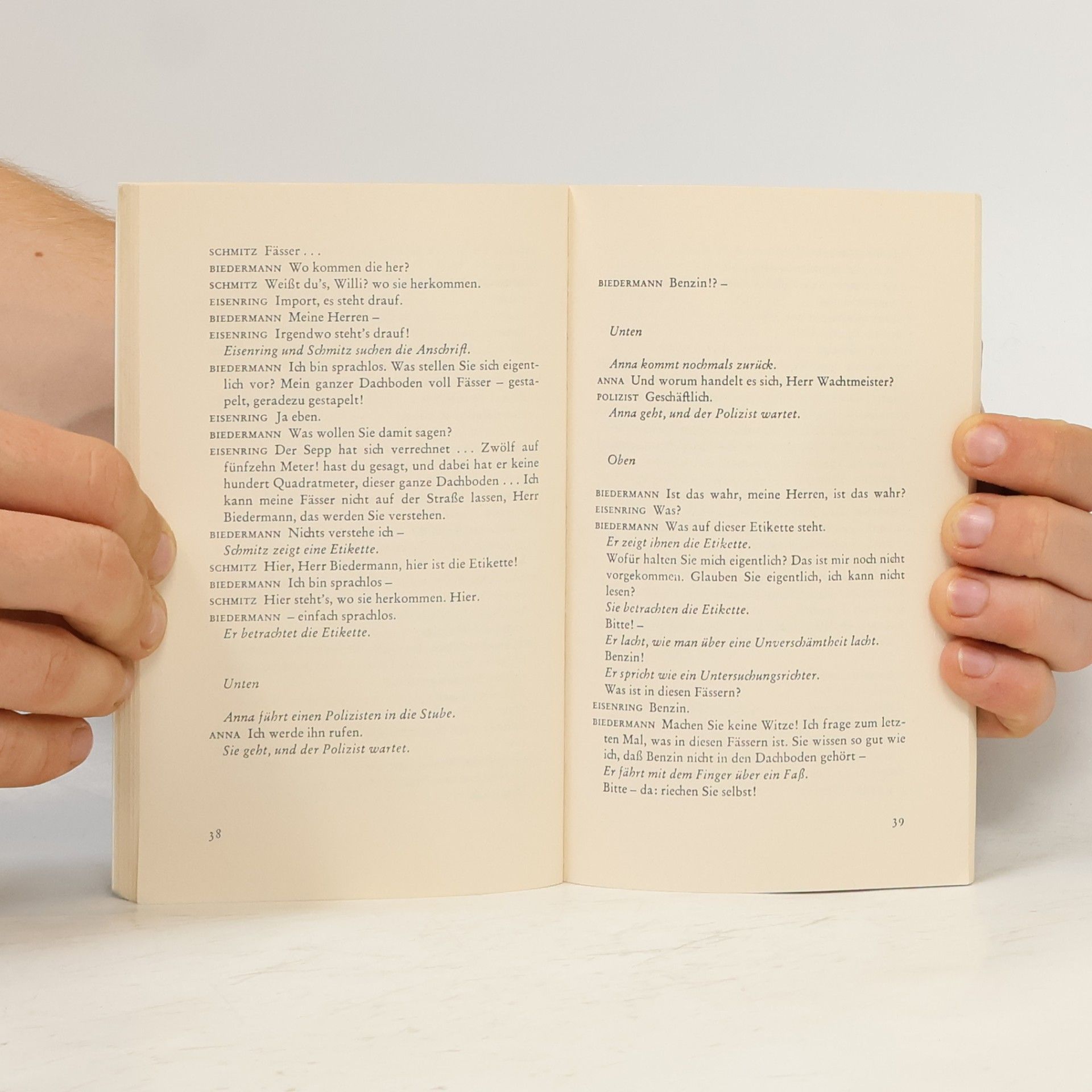 Max Frisch Biedermann und die Brandstifter