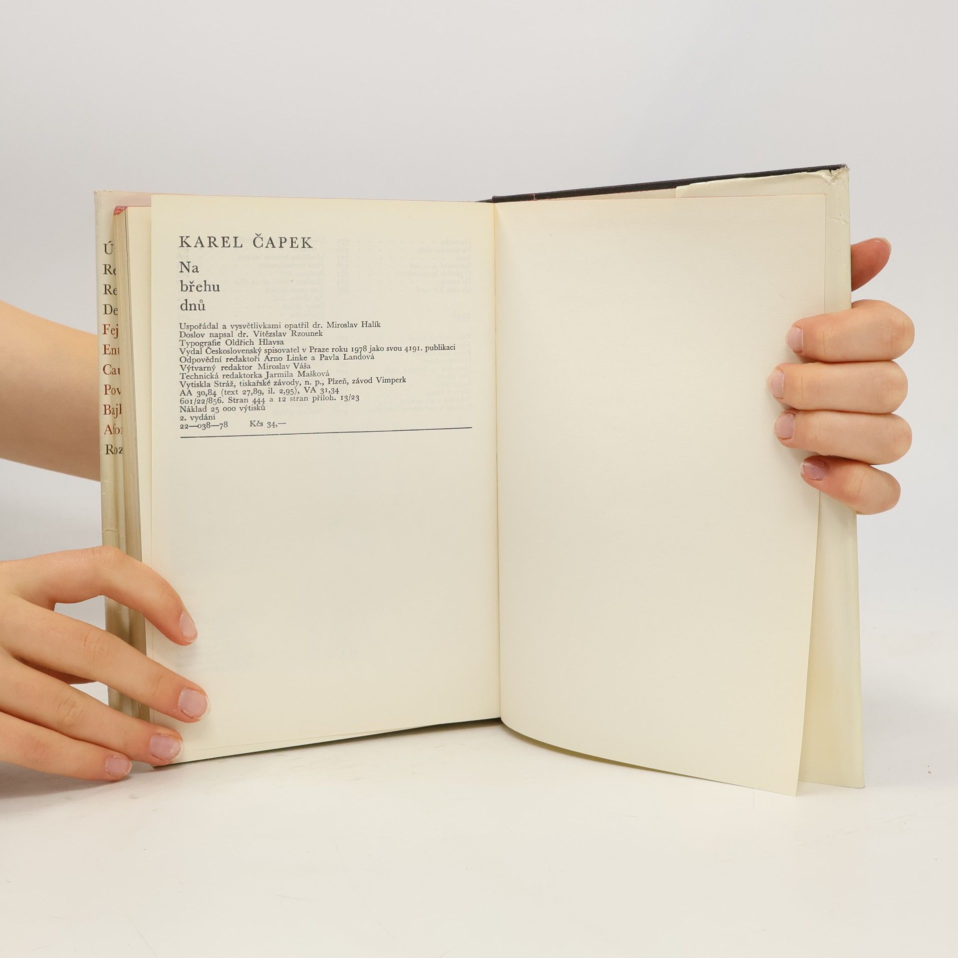 Karel Čapek Na břehu dnů