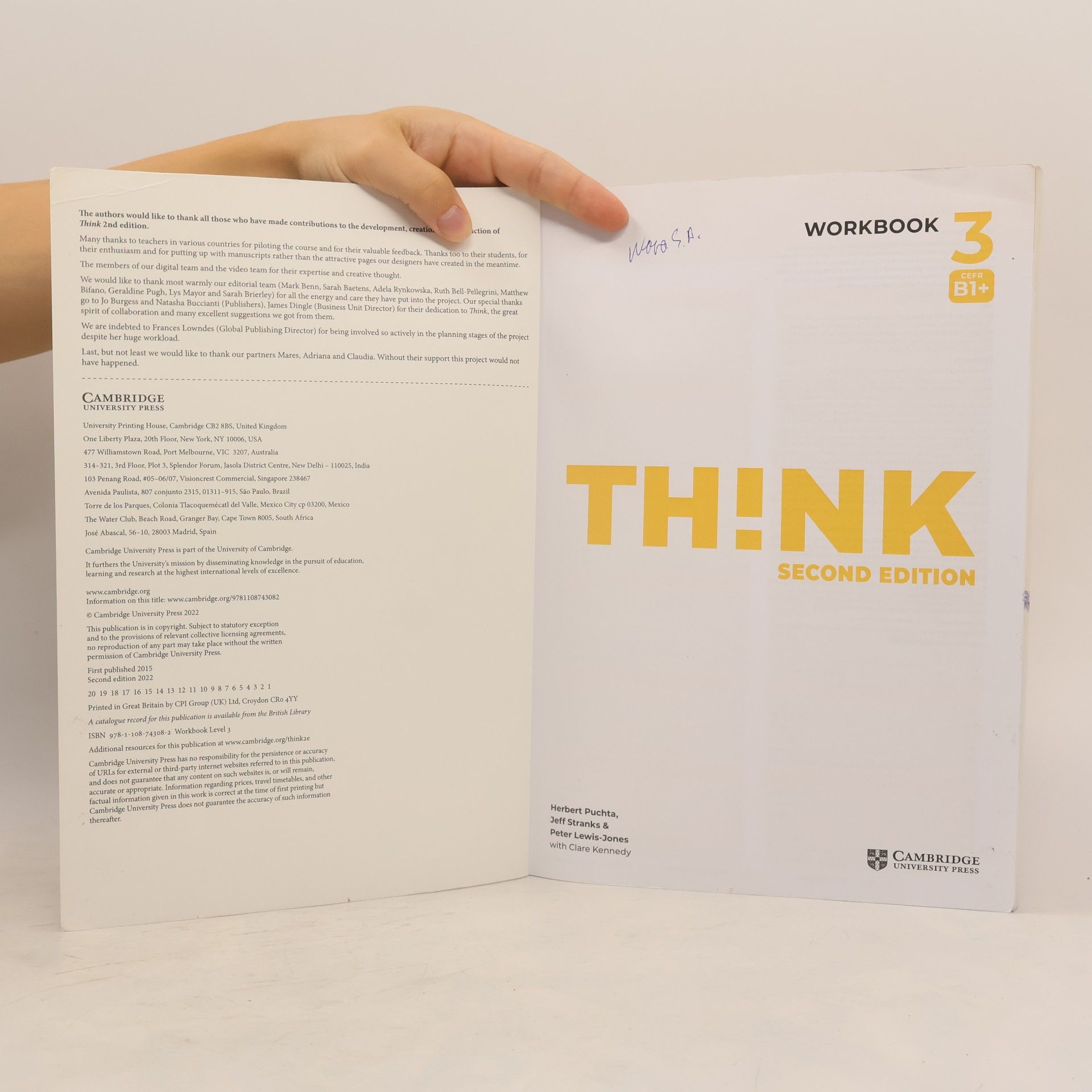 Various authors Think Level 3 Workbook