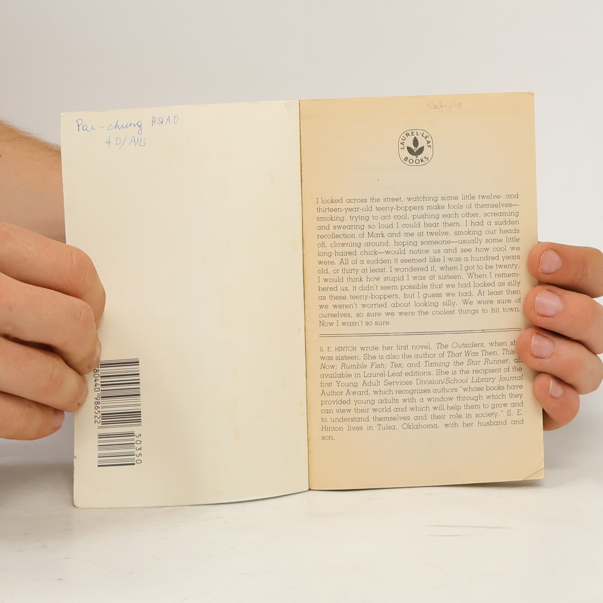 S. E. Hinton That Was Then, This Is Now