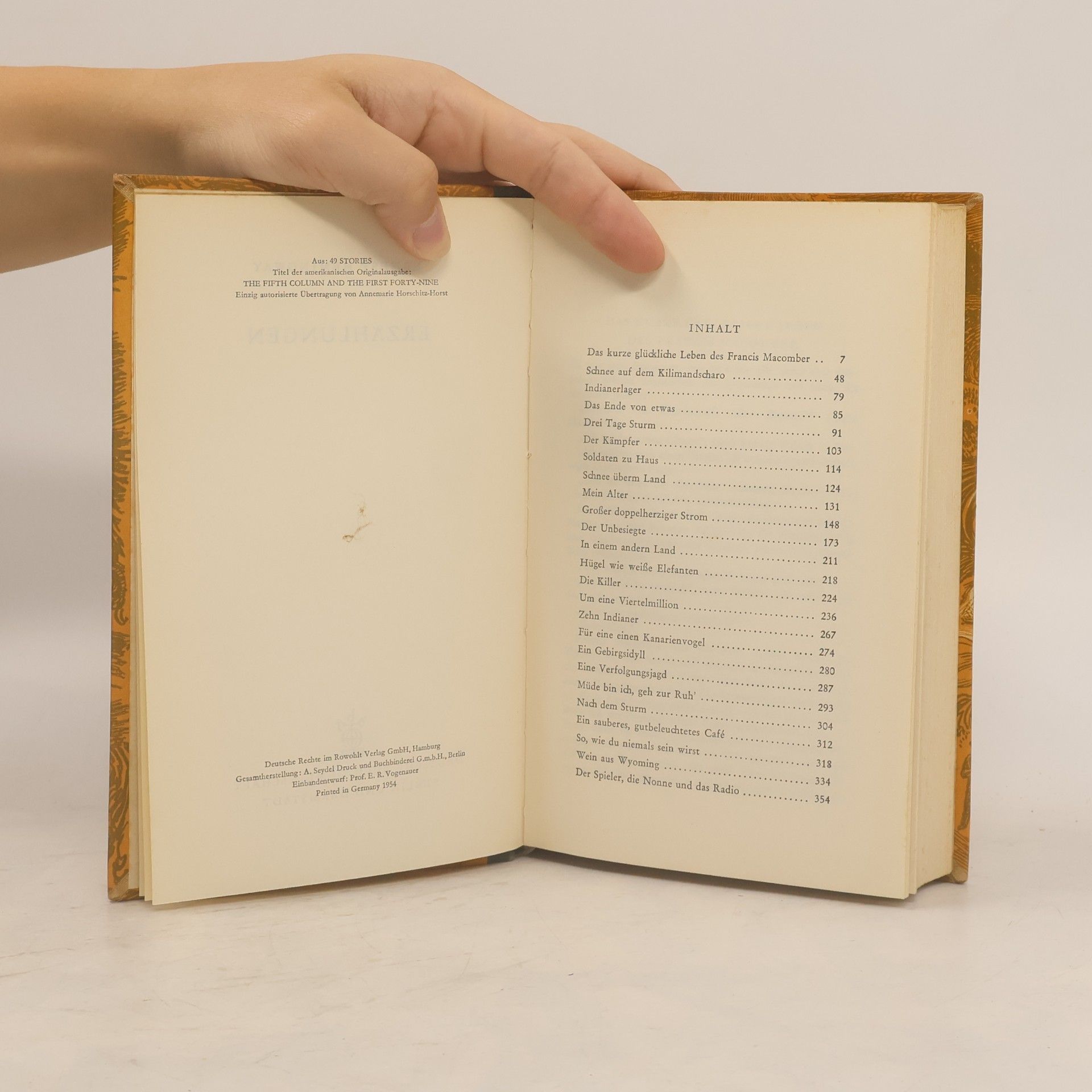 Ernest Hemingway Erzählungen