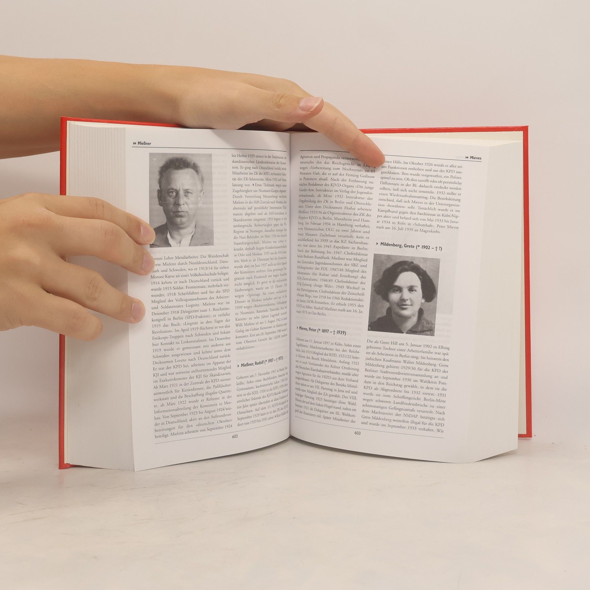 Hermann Weber Deutsche Kommunisten - biographisches Handbuch - überarbeitete und stark erweiterte Auflage