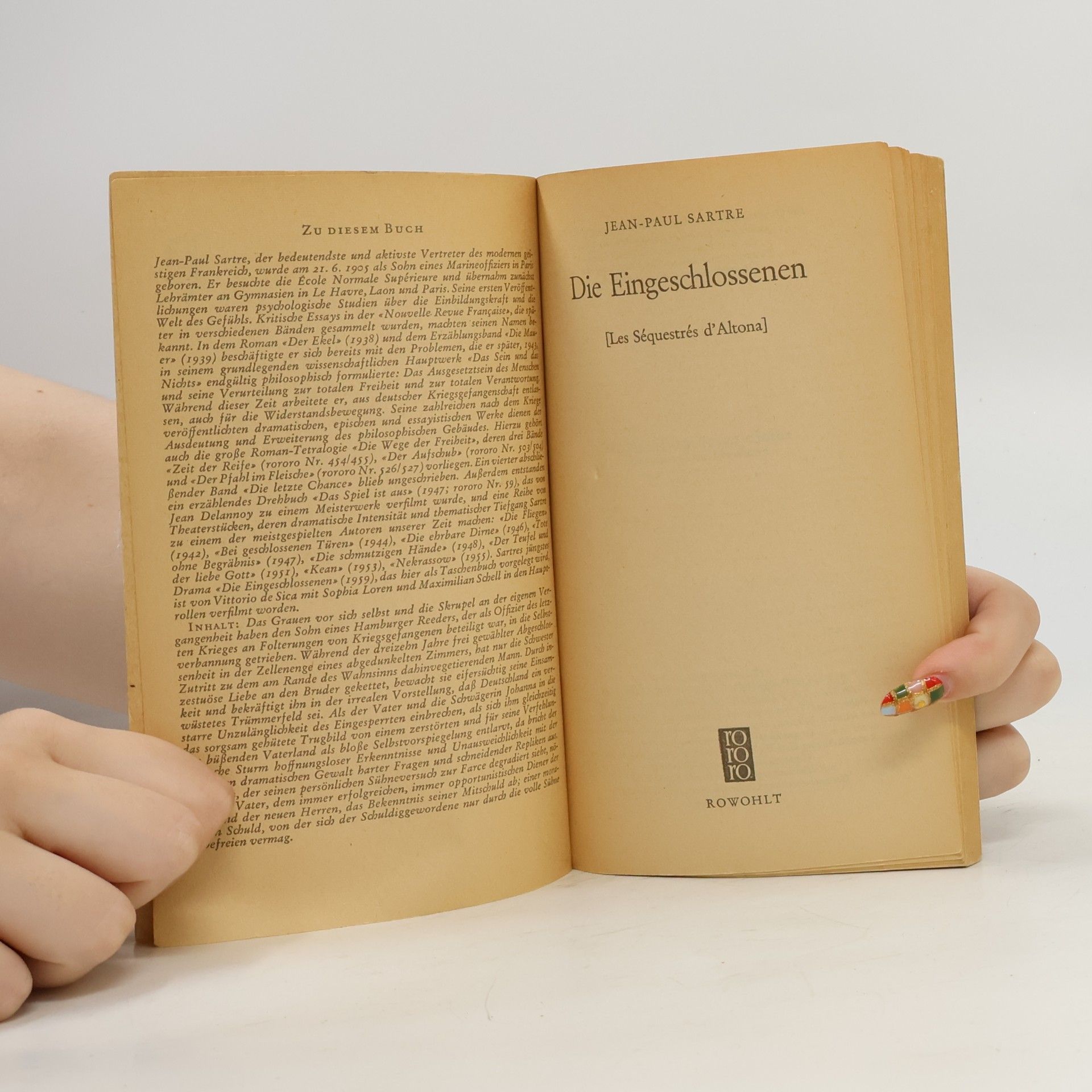 Jean-Paul Sartre Die Eingeschlossenen Drama
