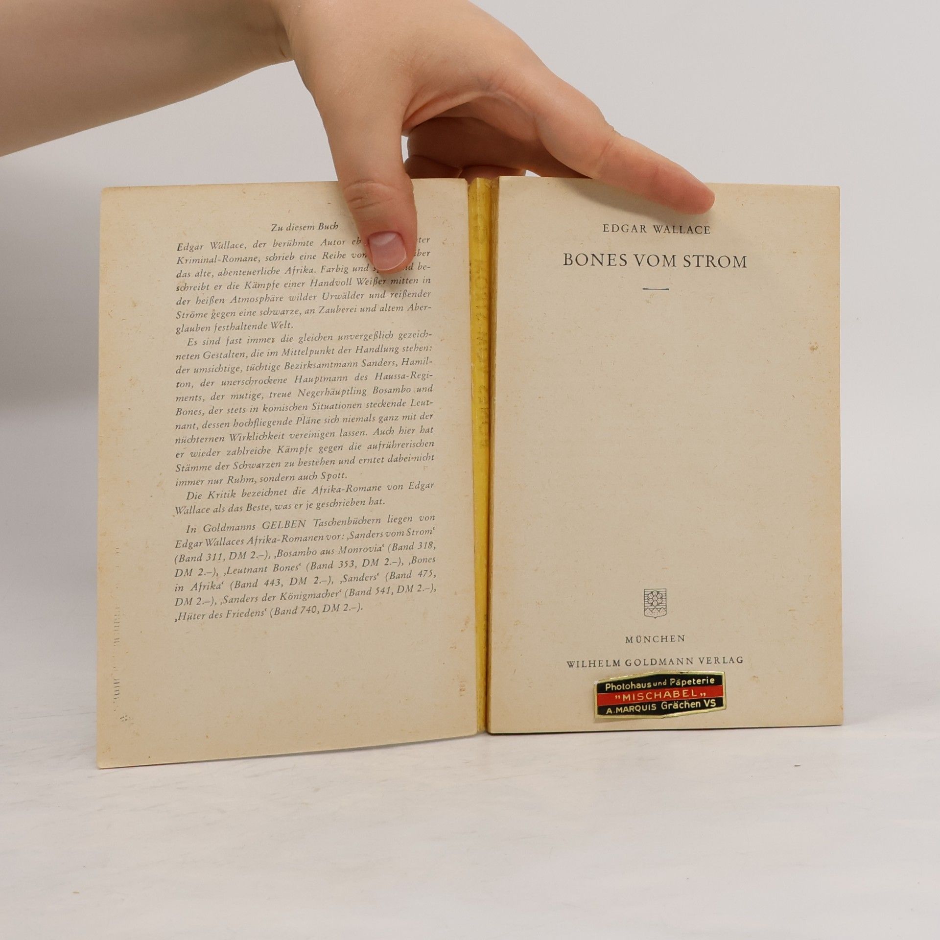 Edgar Wallace Bones vom Strom
