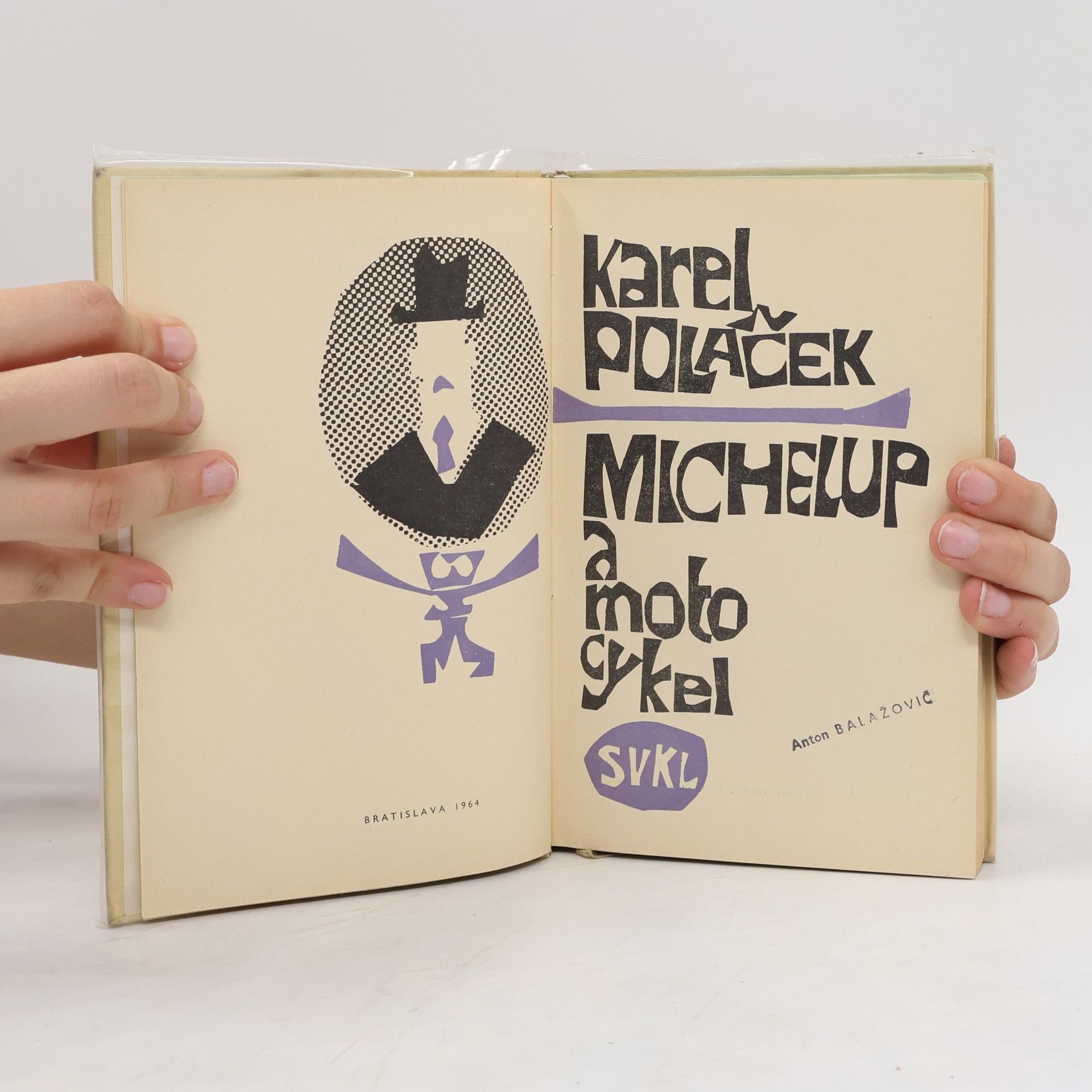 Karel Poláček Michelup a motocykel