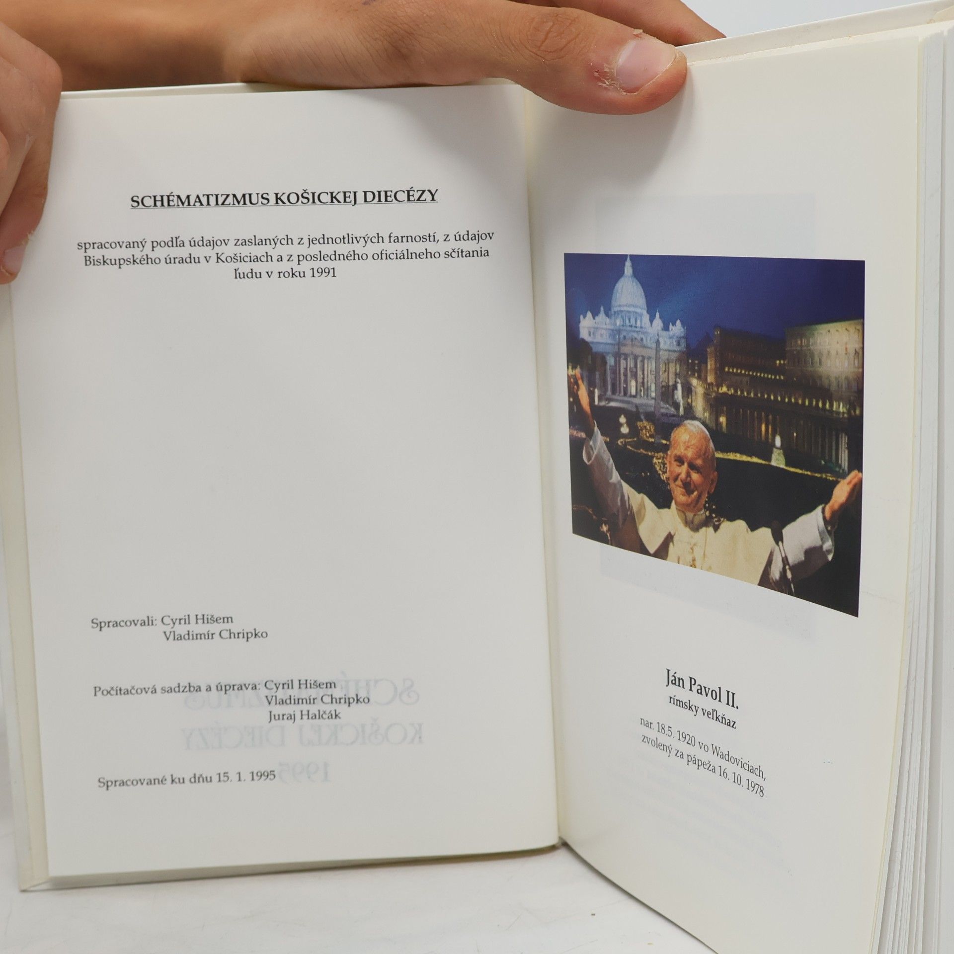Cyril Hišem Schématizmus Košickej diecézy 1995