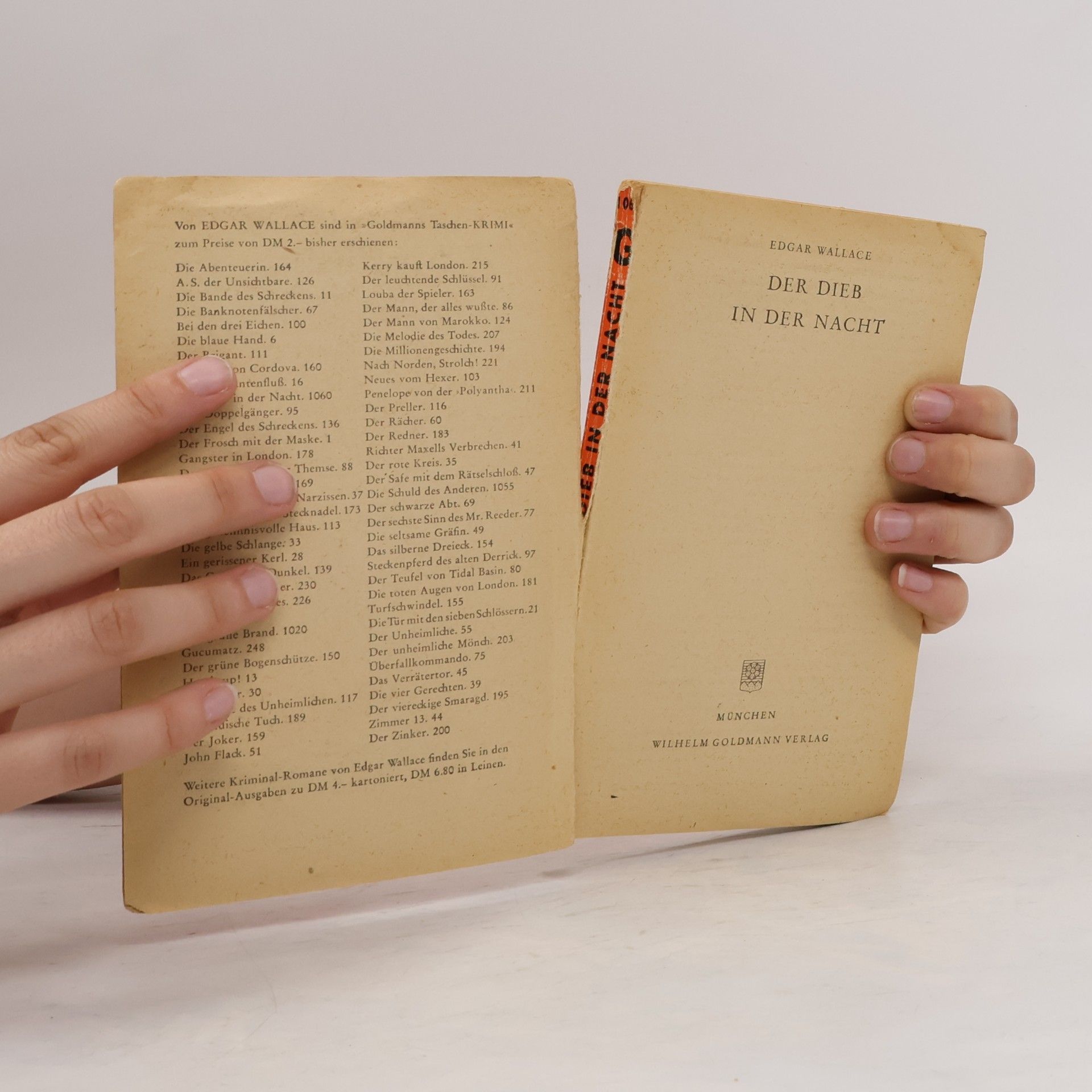 Edgar Wallace Der Dieb in der Nacht