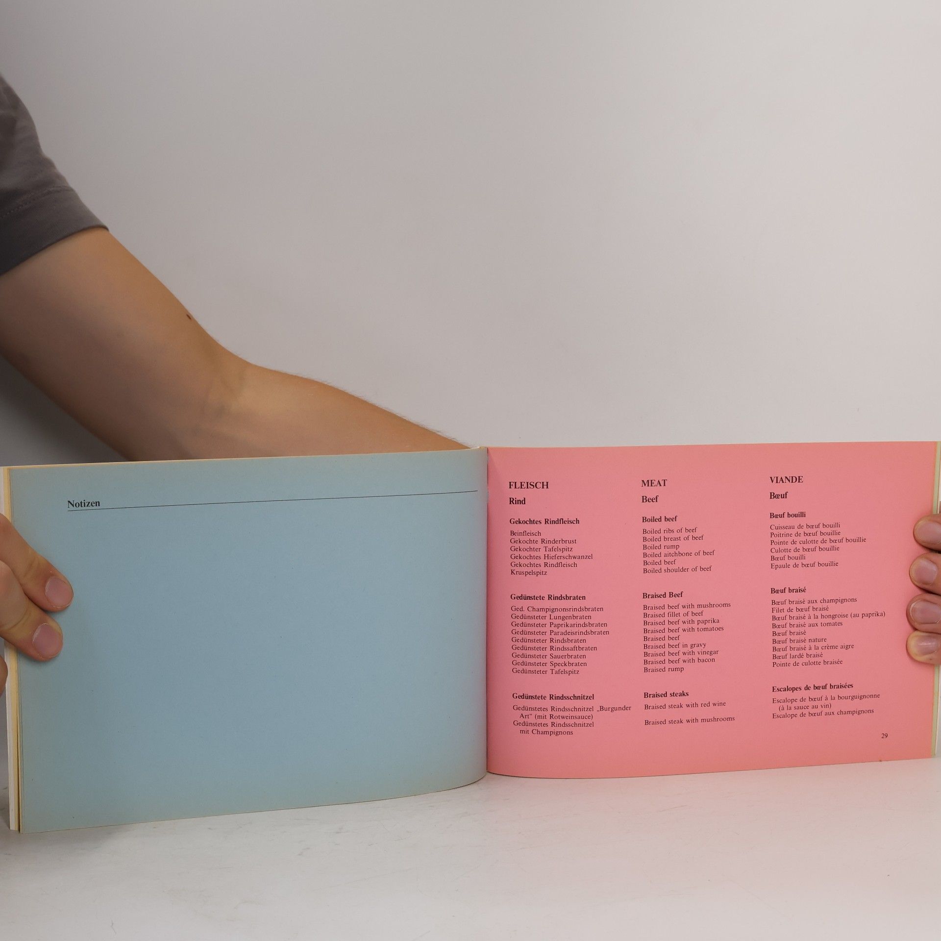 Autorenkollektiv Speisekarte 132. Deutsch Englisch Französisch