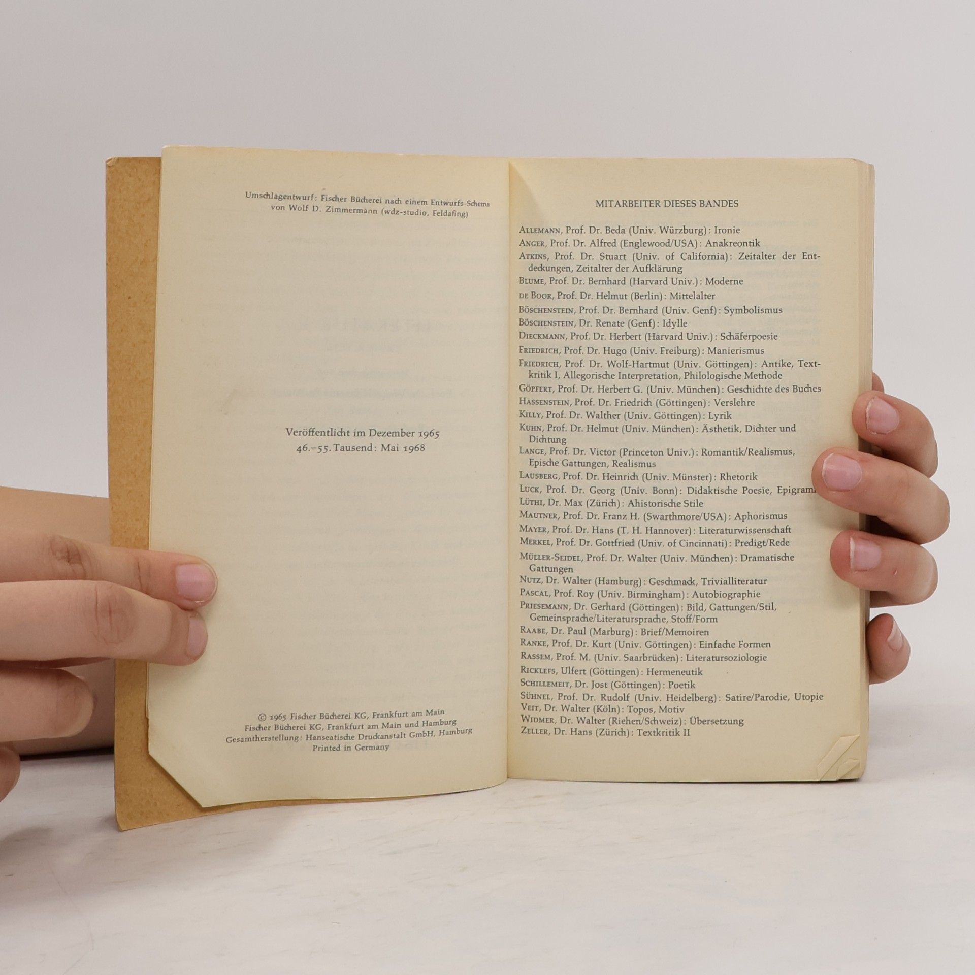 Wolf Hartmut Friedrich Das Fischer Lexikon. Literatur 2/1