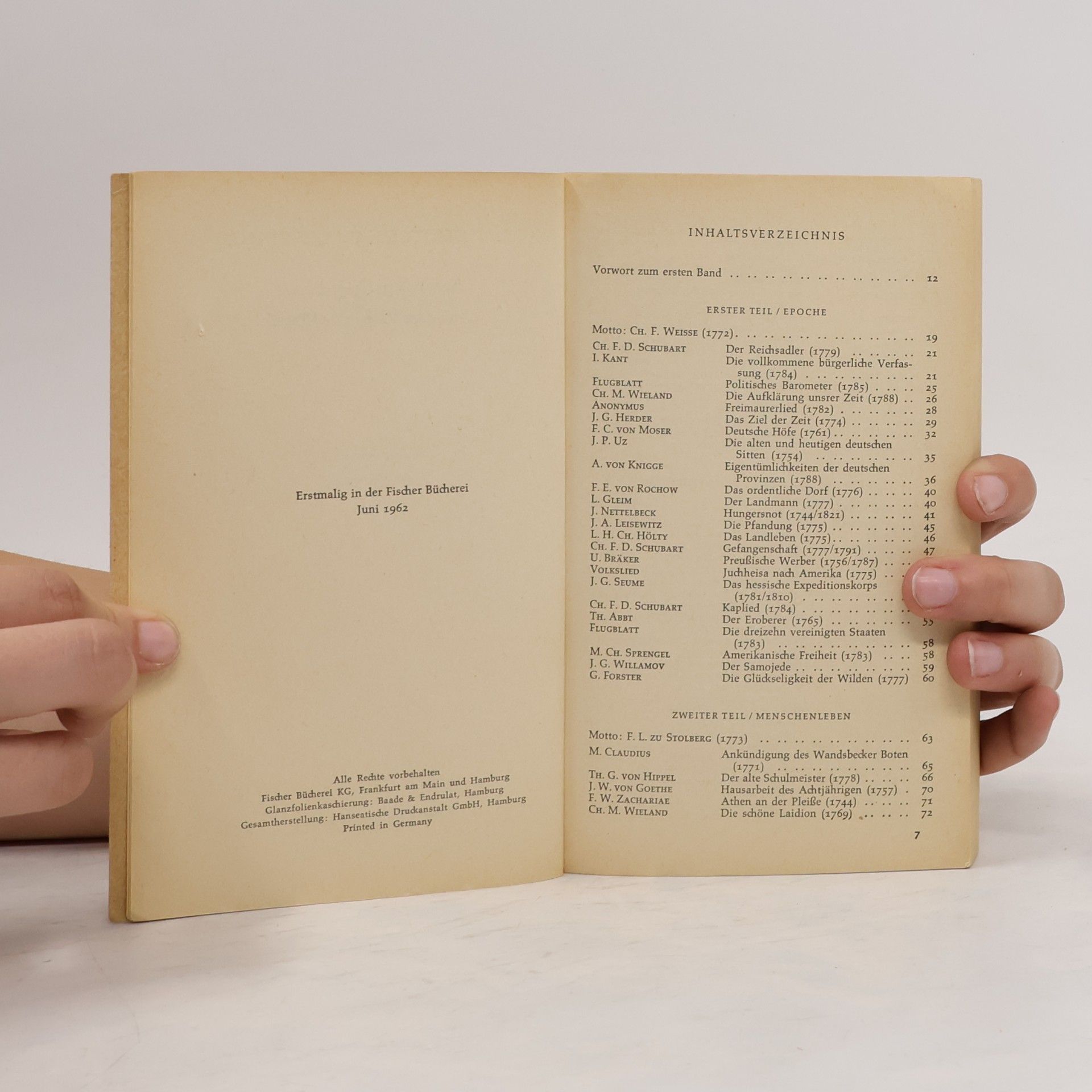 Walther Killy Zeichen der Zeit. Ein deutsches Lesebuch 1